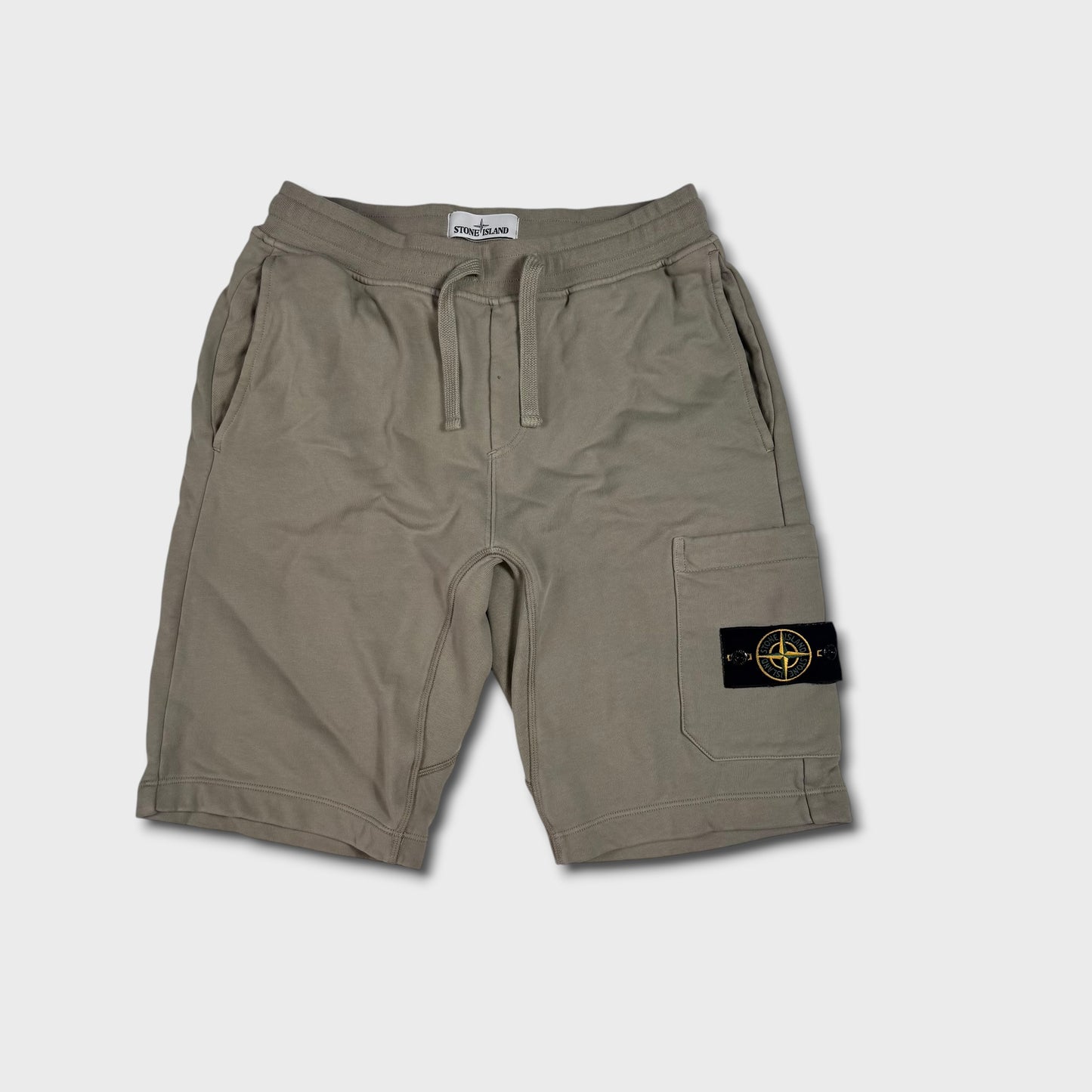 Stone Island Olive Cotton Shorts S