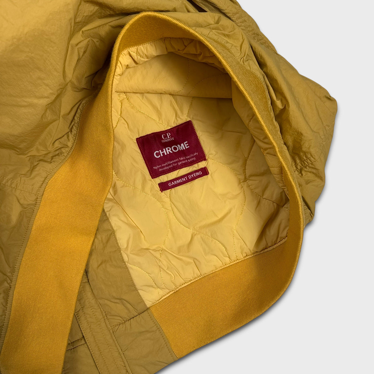 CP Company Yellow Chrome-R Quilted Jacket XL