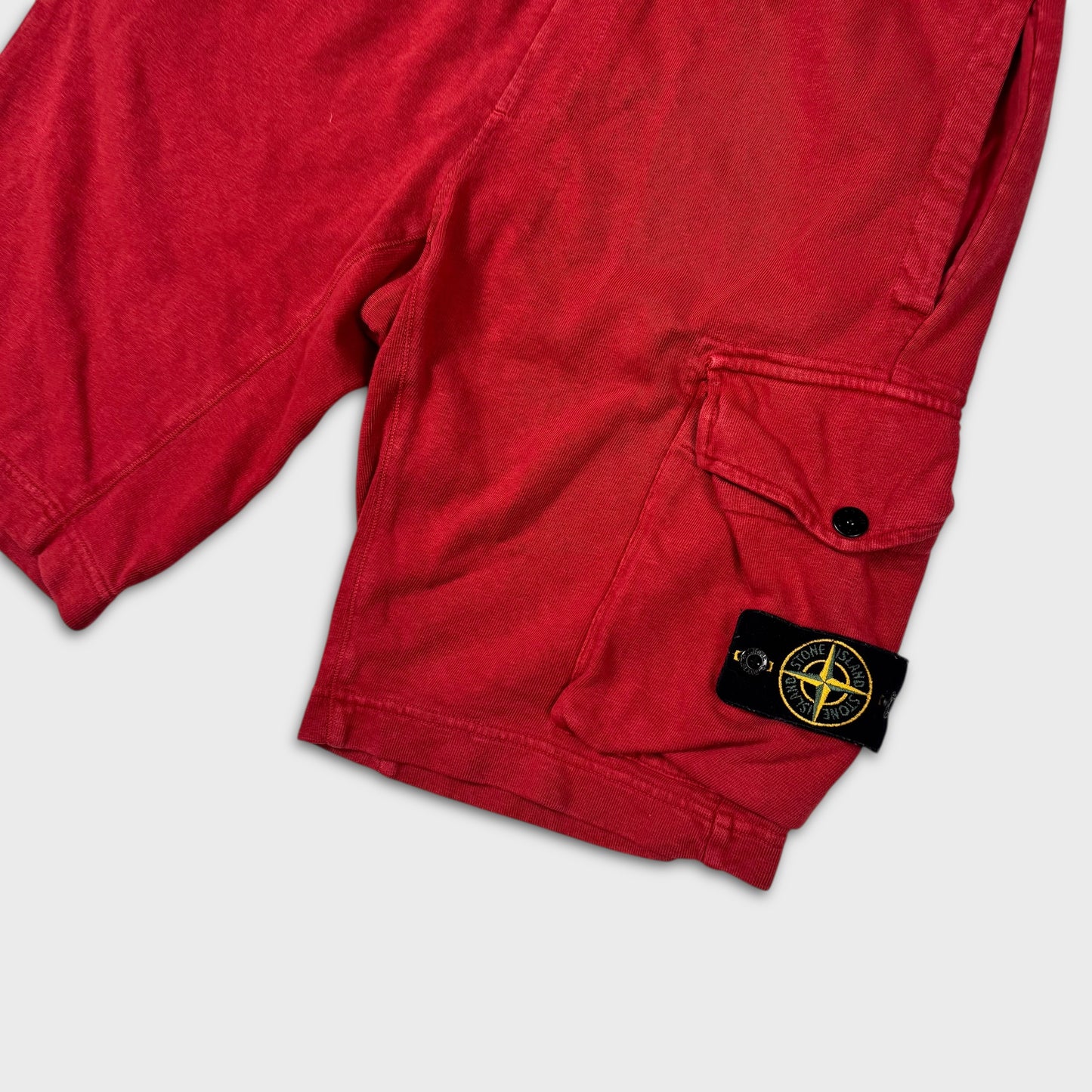 Stone Island Red Cotton Shorts M