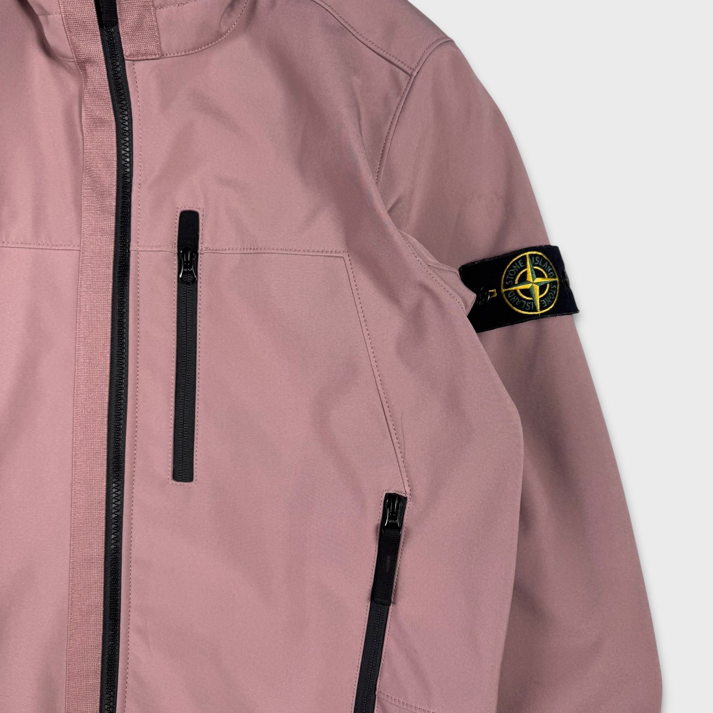 Stone Island Pink Soft Shell-R Jacket L