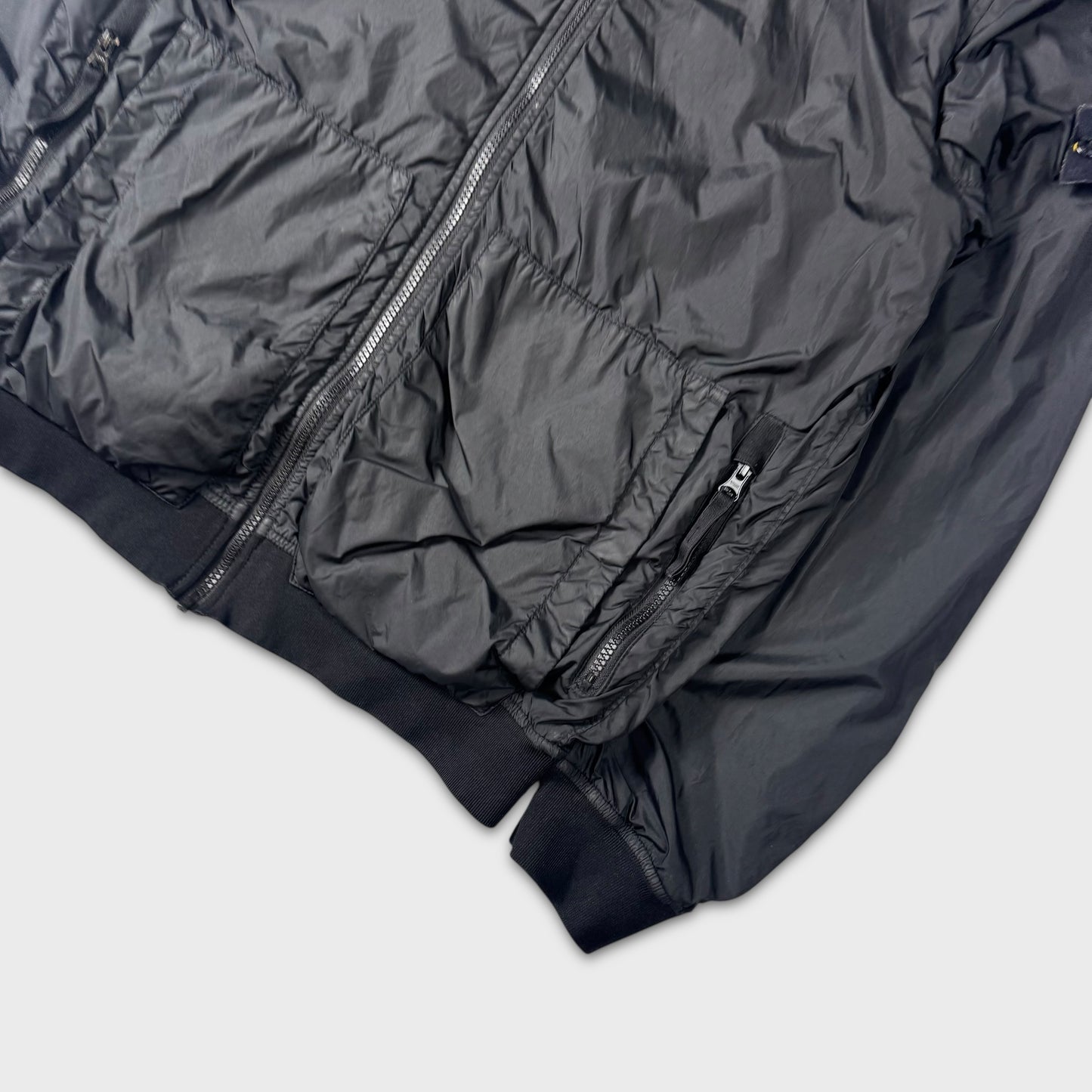 Stone Island Black Crinkle Reps NY Jacket M