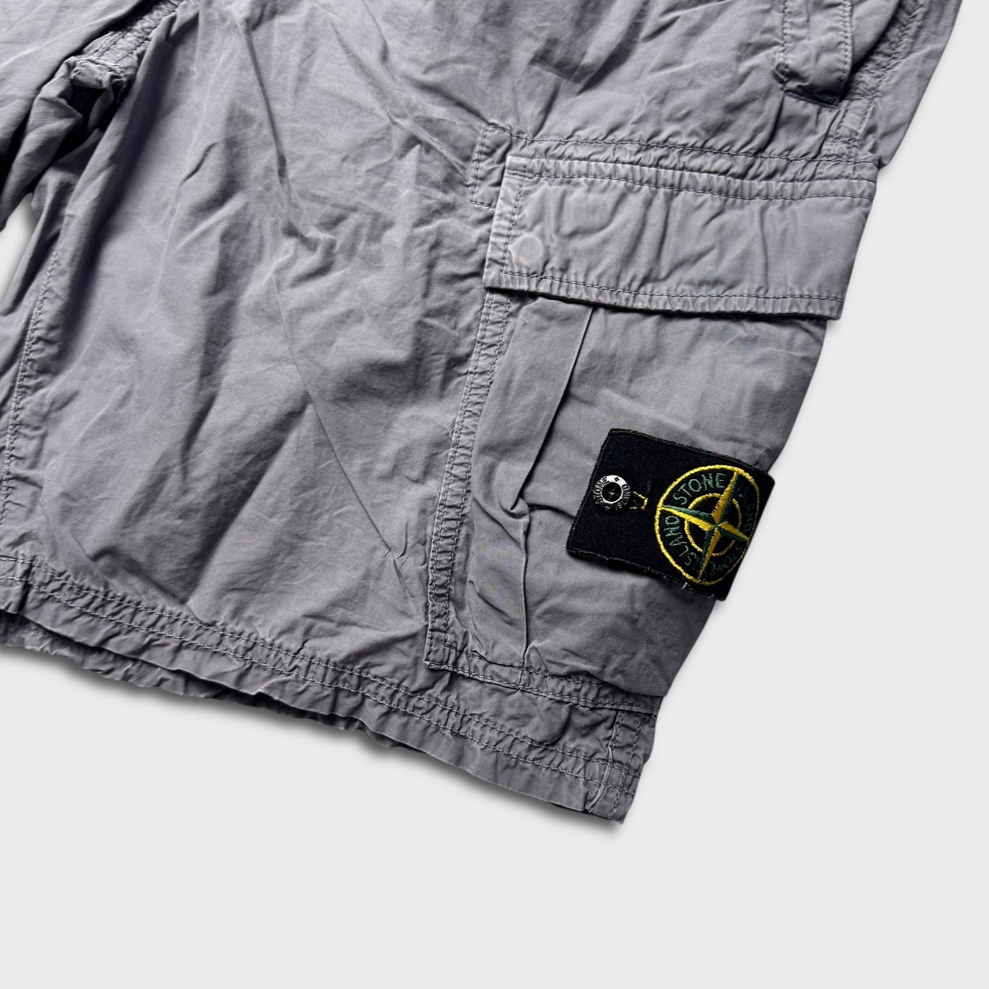 Stone Island Grey Cargo Shorts W36