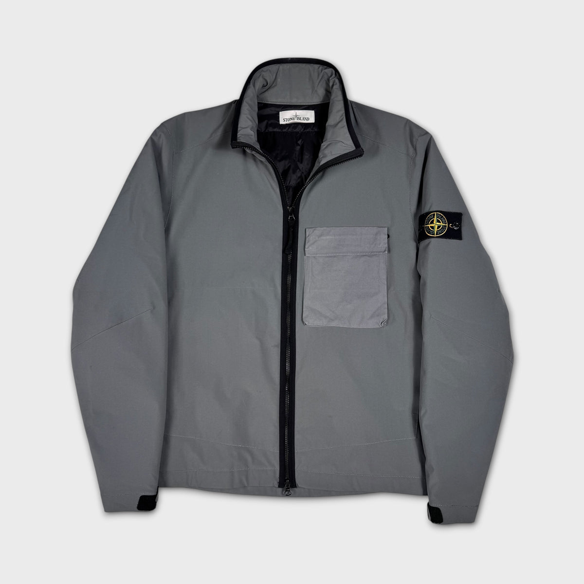 Stone Island Grey Primaloft Technology Soft Shell Jacket L