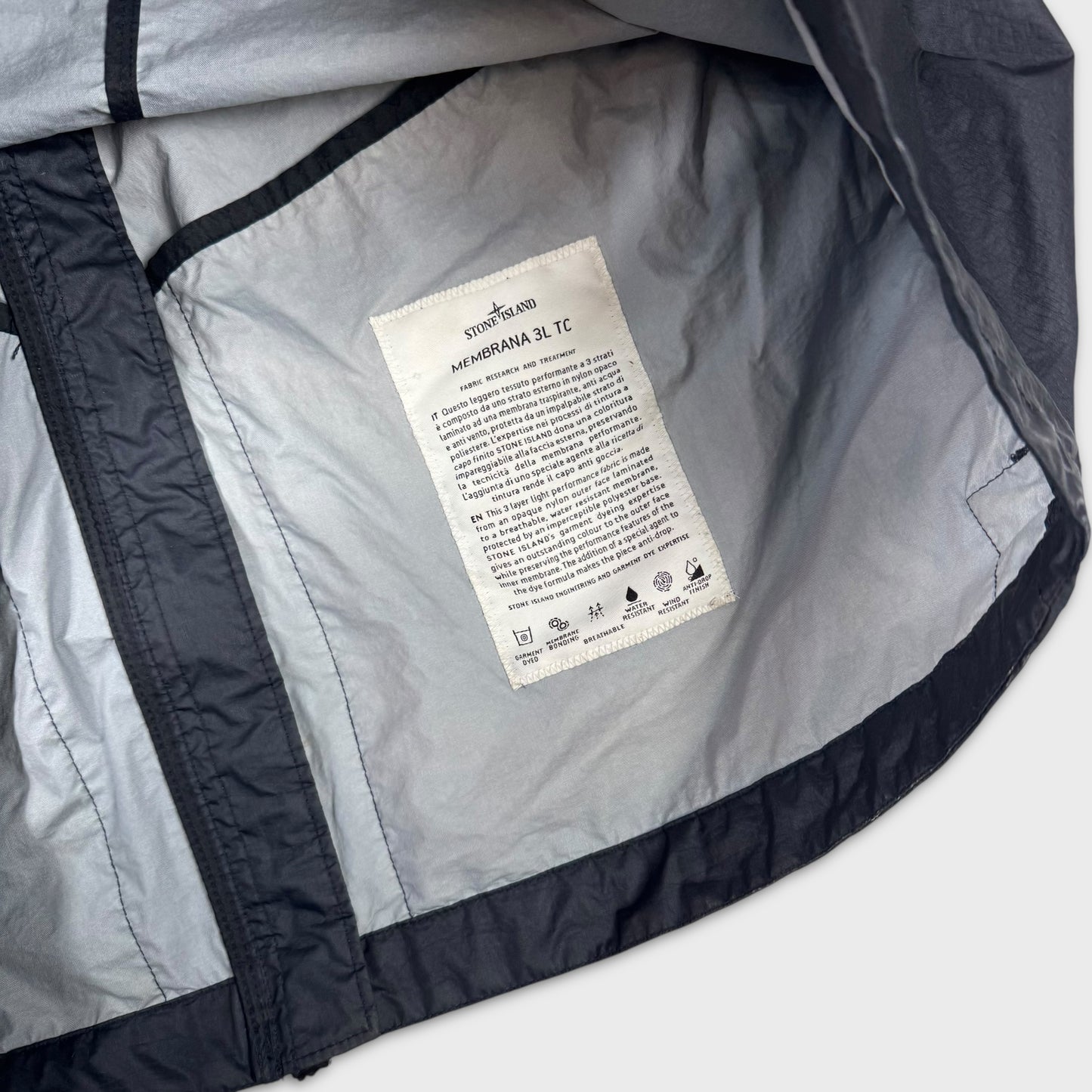 Stone Island Navy Membrana 3L TC Jacket XL