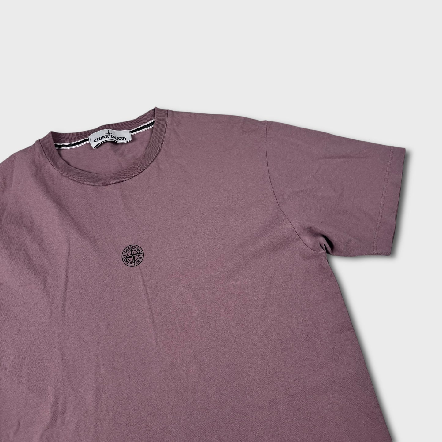 Stone Island Pink Spellout T-Shirt M