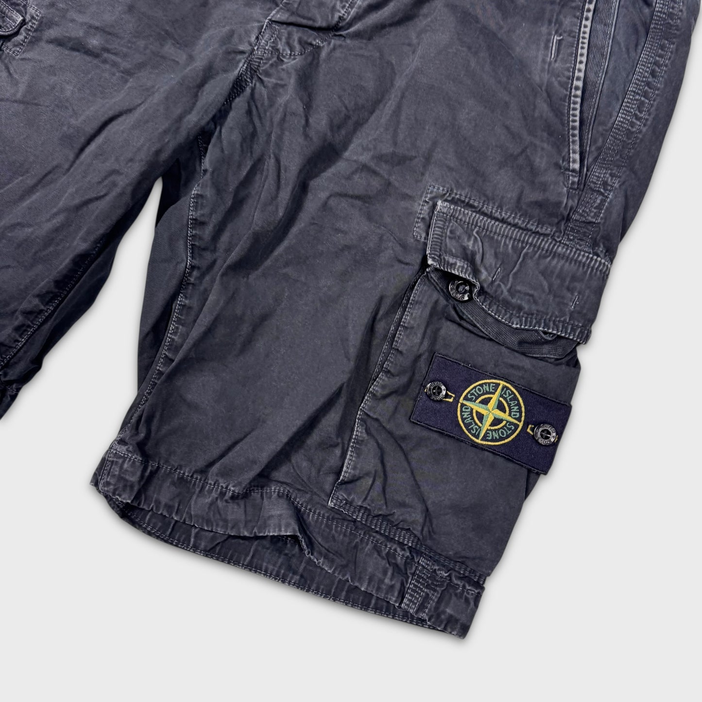 Stone Island Black Cargo Shorts W34