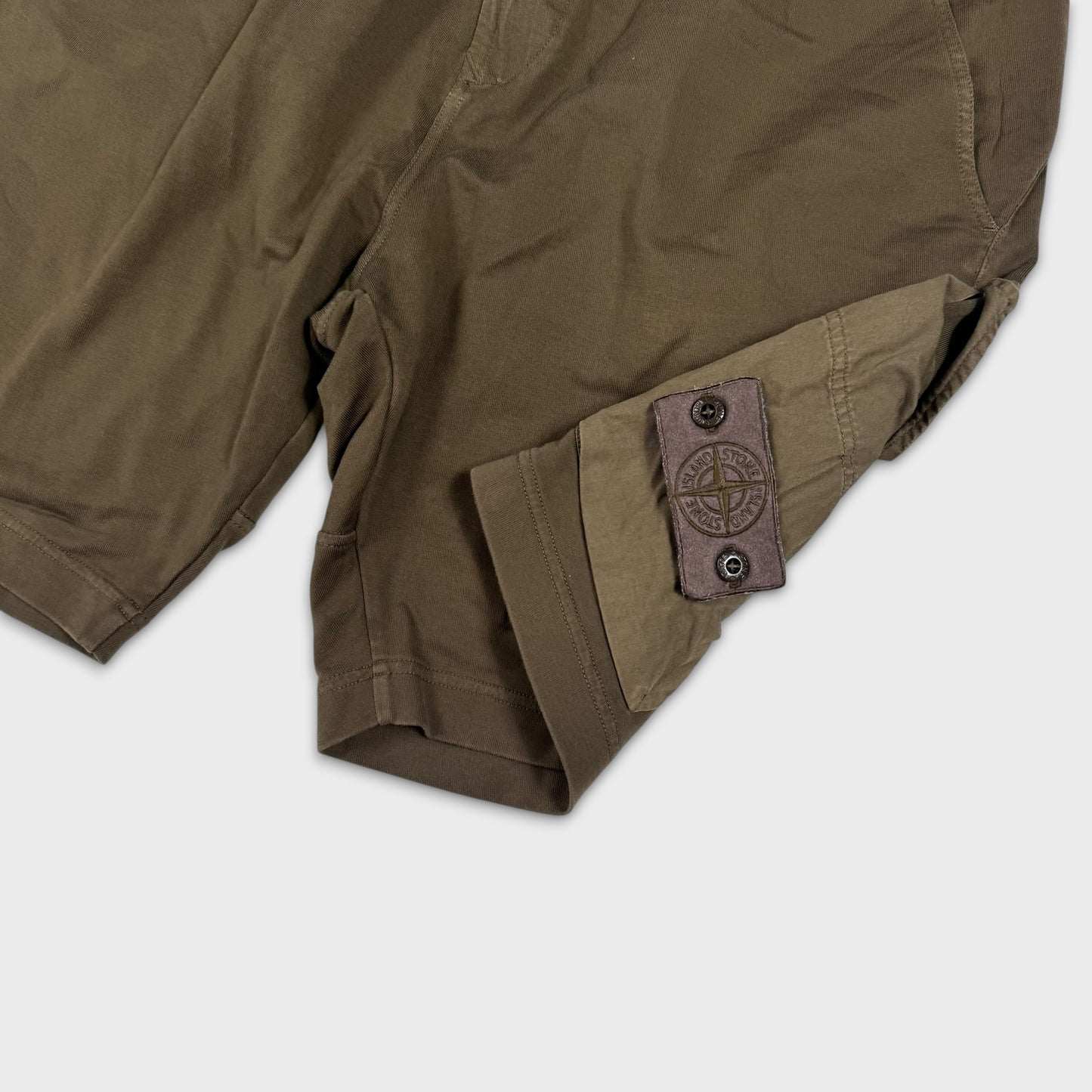 Stone Island Olive Ghost Cargo Shorts XL