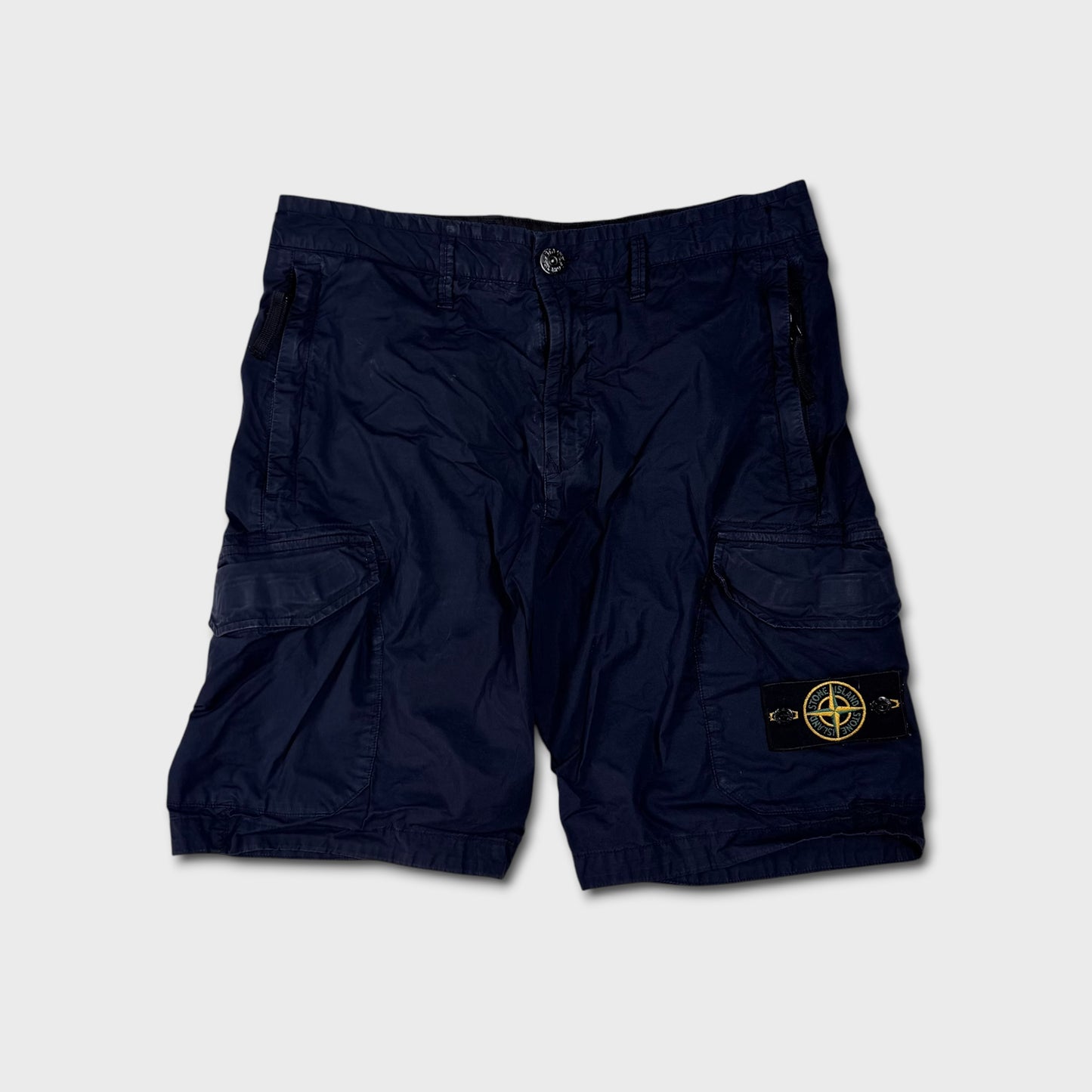 Stone Island Badge Cargo Shorts W30