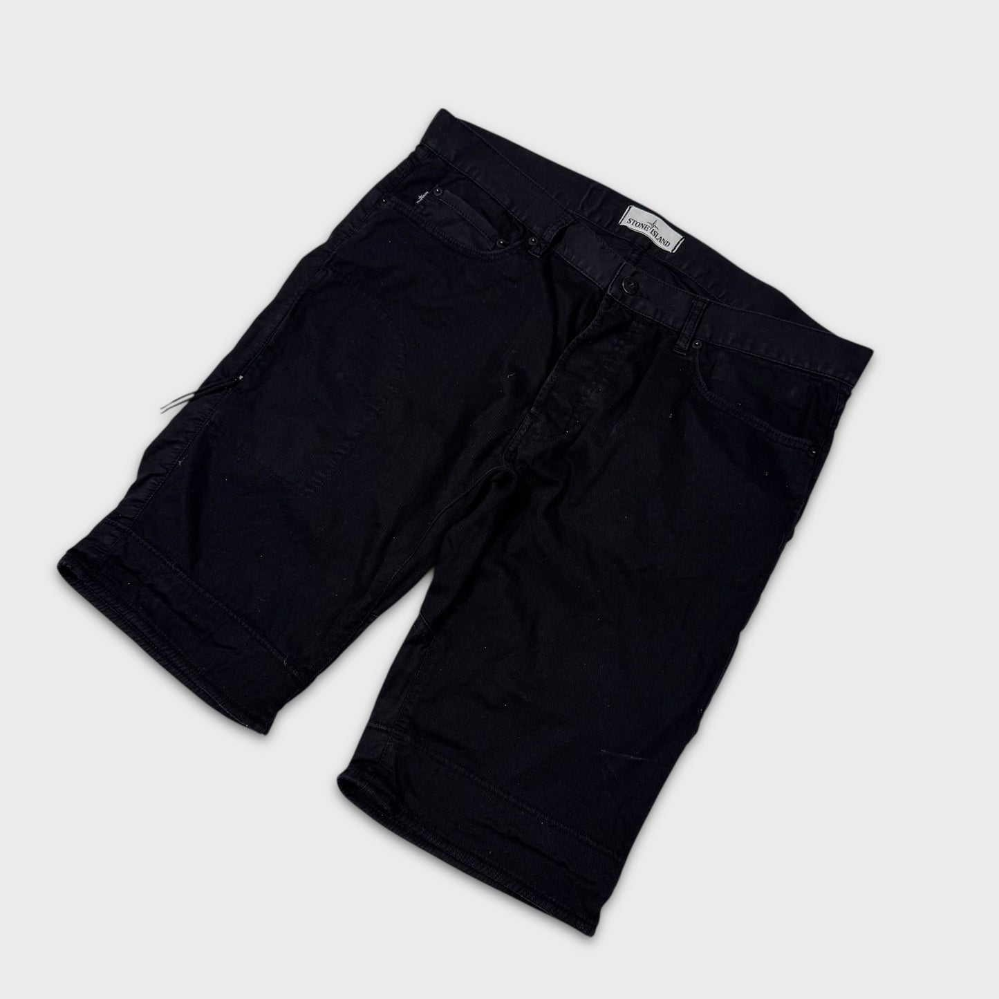 Stone Island Reflective Pocket Denim Shorts W36