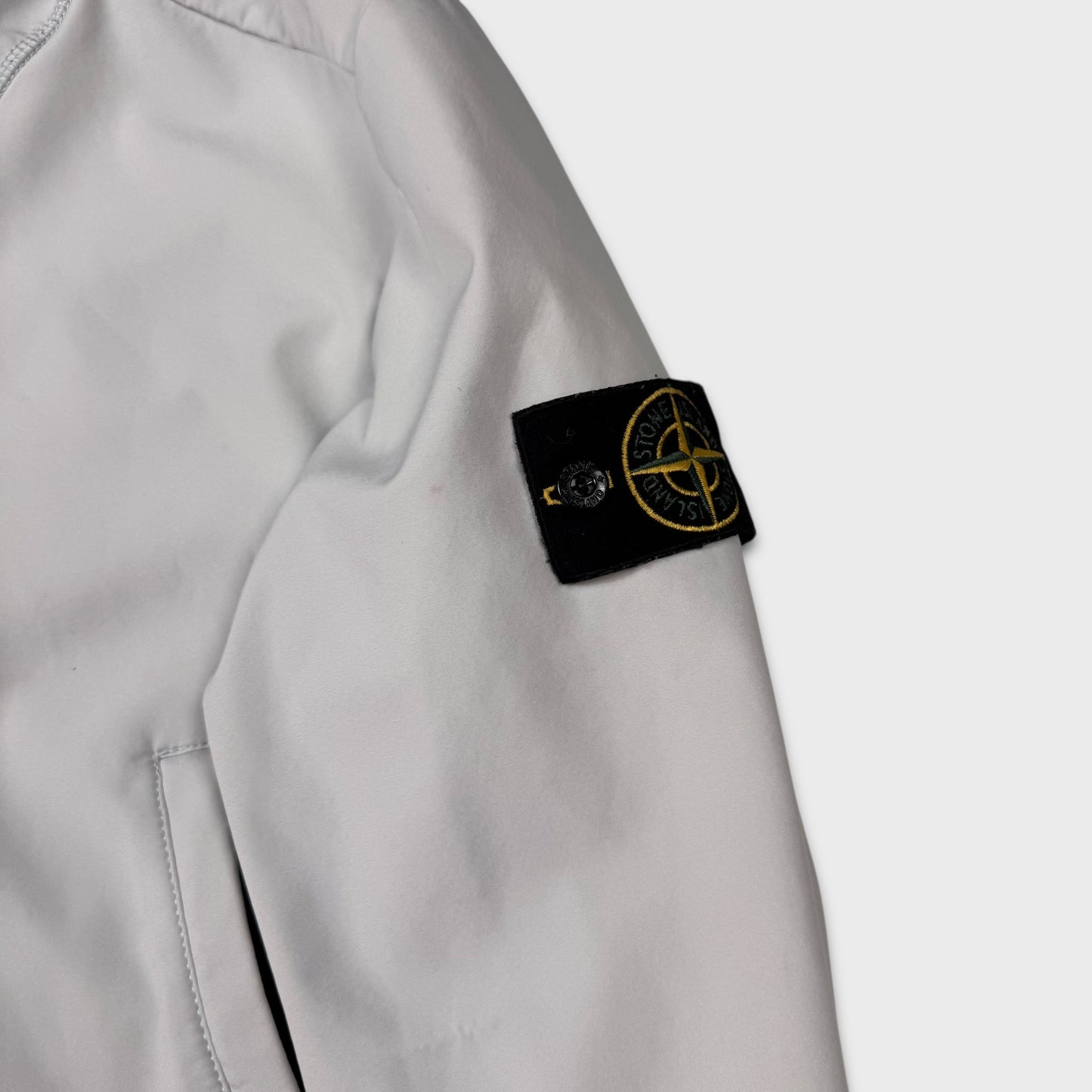 Stone Island Ice White Light Soft Shell-R Jacket L