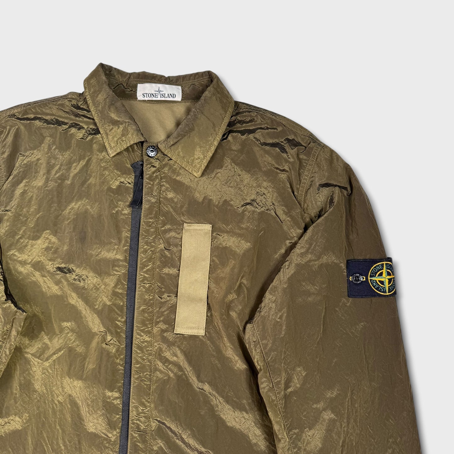 Stone Island Green Nylon Metal Overshirt XL
