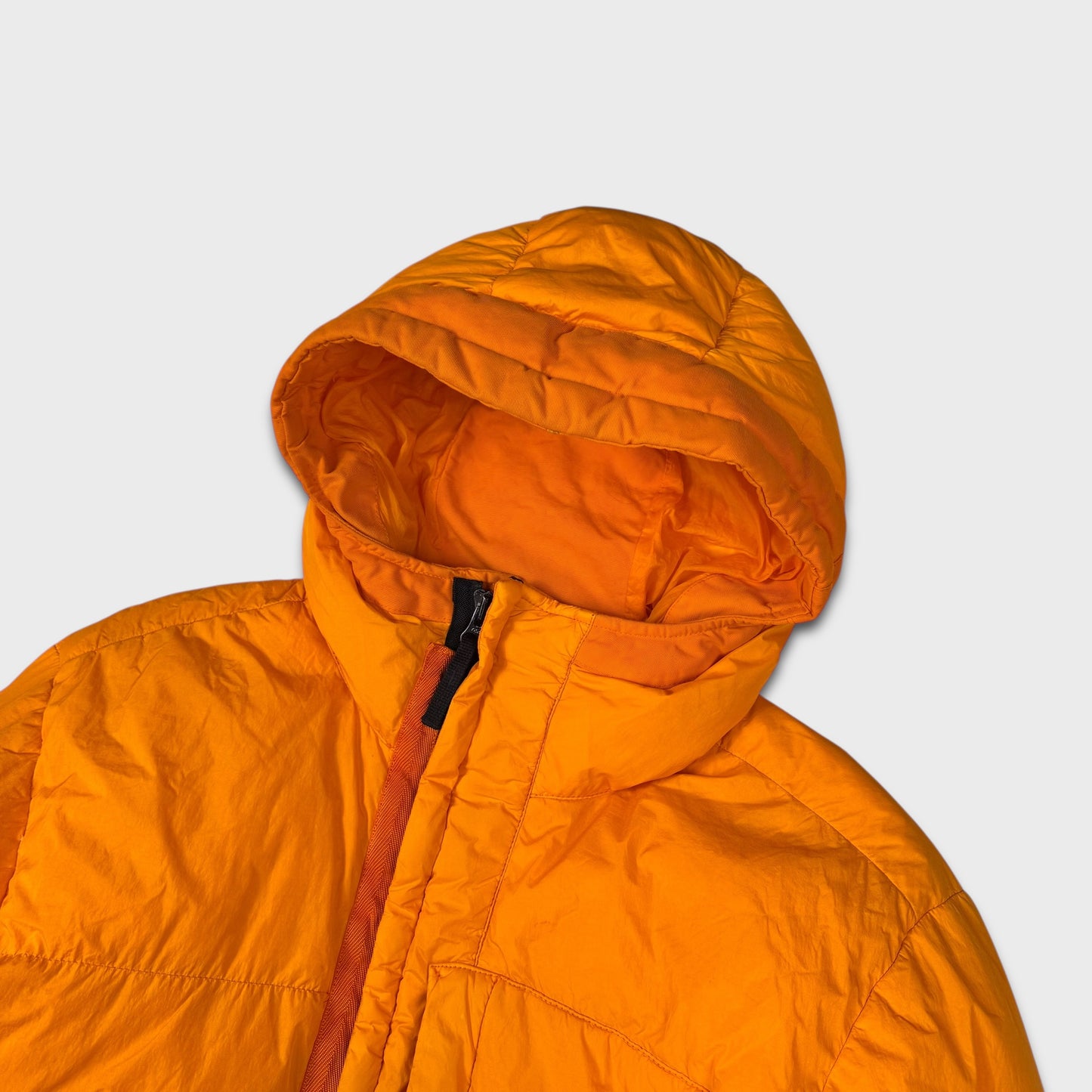 Stone Island Orange Crinkle Reps NY Down Puffer Jacket L