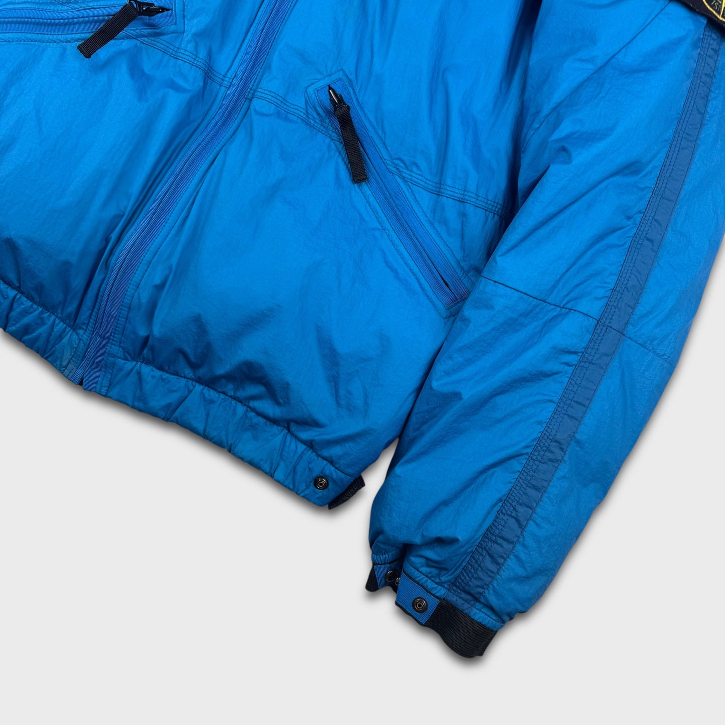 Stone Island Blue Goose Down Puffer Jacket L