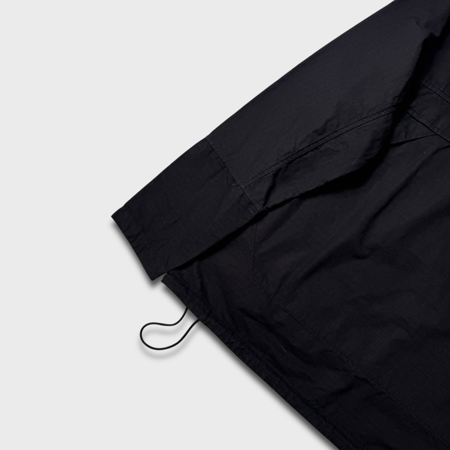 Stone Island Quarter Zip Cotton Canvas Smock Jacket M