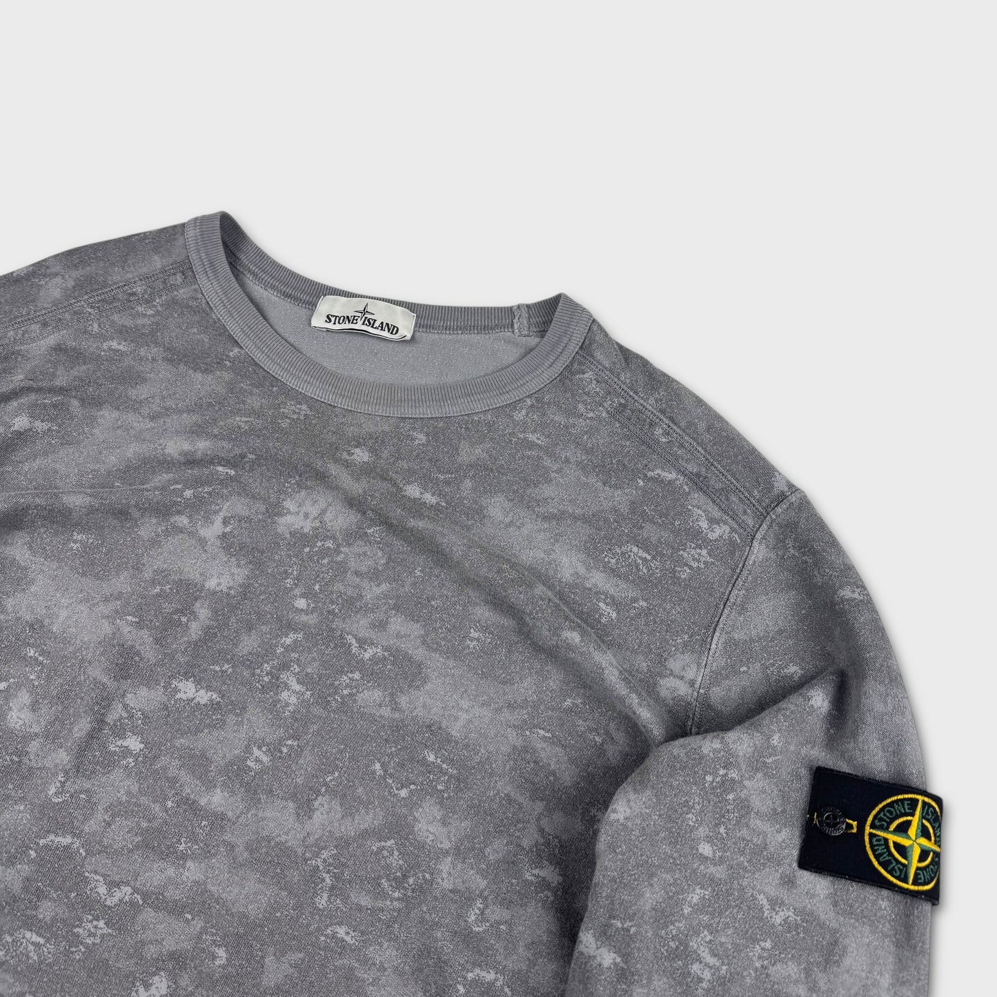 Stone Island Grey Camo Crewneck 3XL