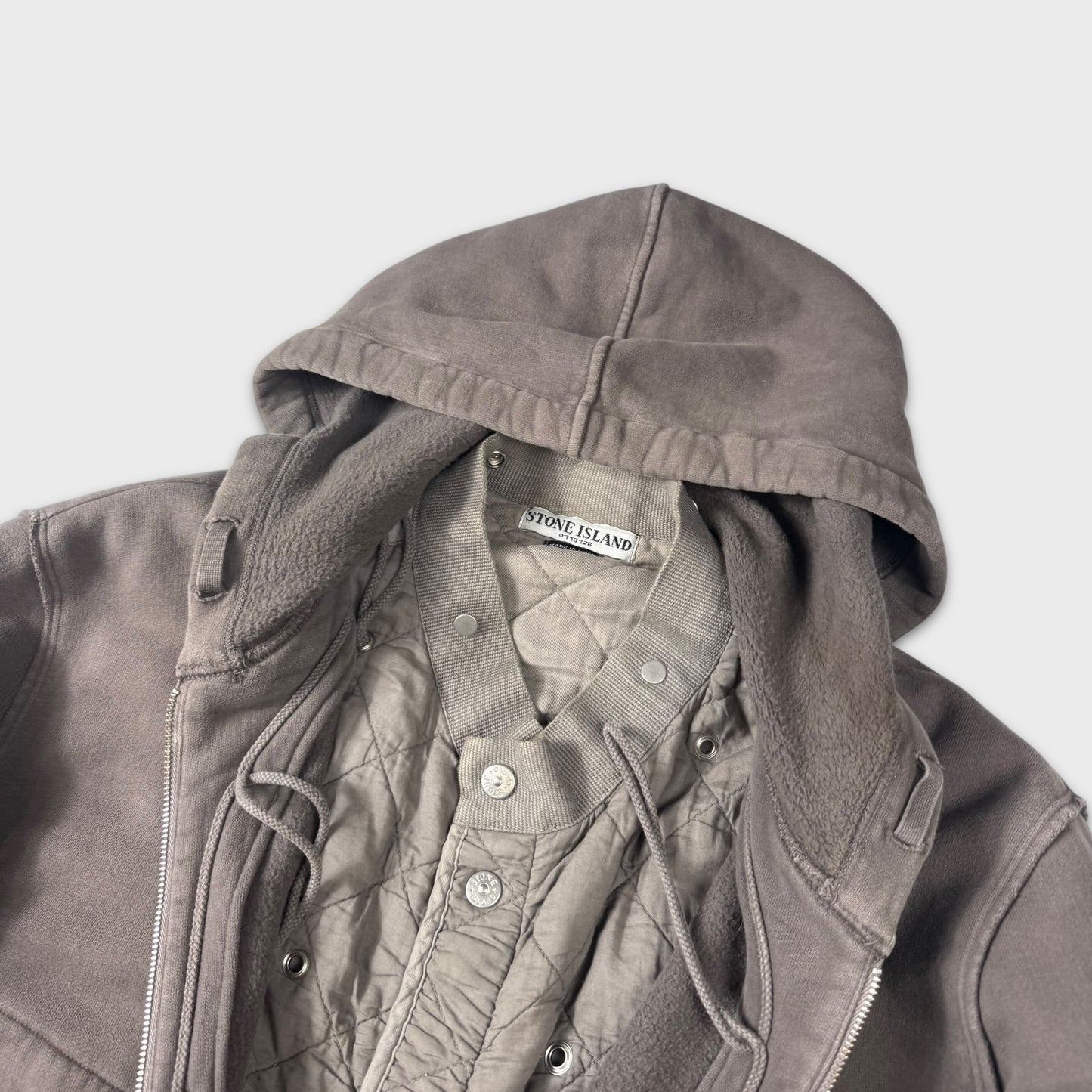 Stone Island Heavy Cotton Hooded Jacket w/ Liner L
