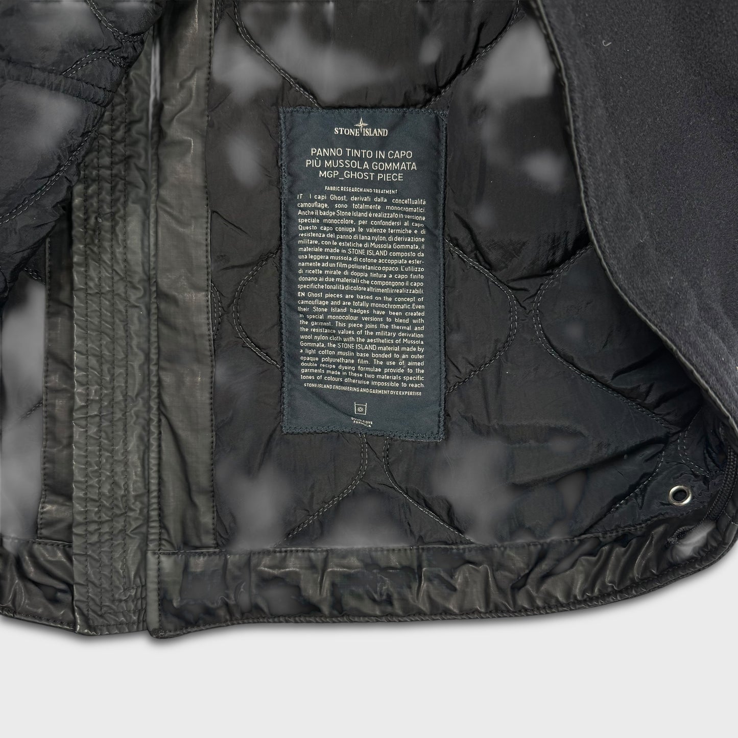 Stone Island Ghost Panno Tinto Mussola Piece XL