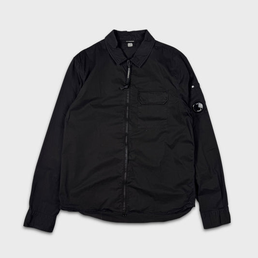 CP Company Black Full Zip Lens Overshirt L