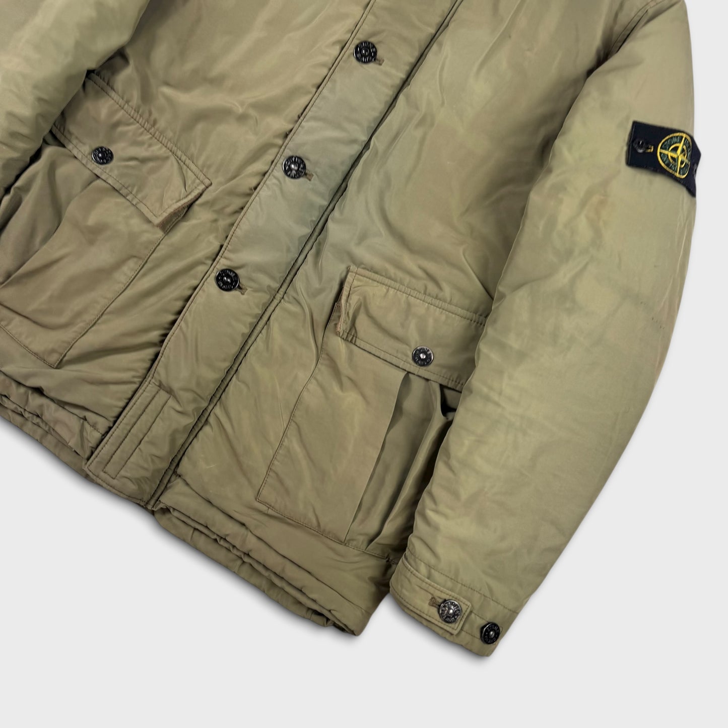 Stone Island Olive Primaloft Micro Reps Jacket M