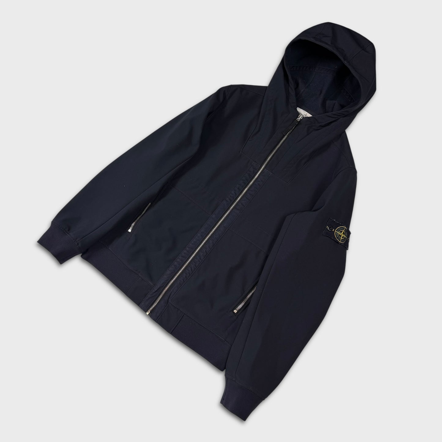 Stone Island Navy Soft Shell-R Jacket M