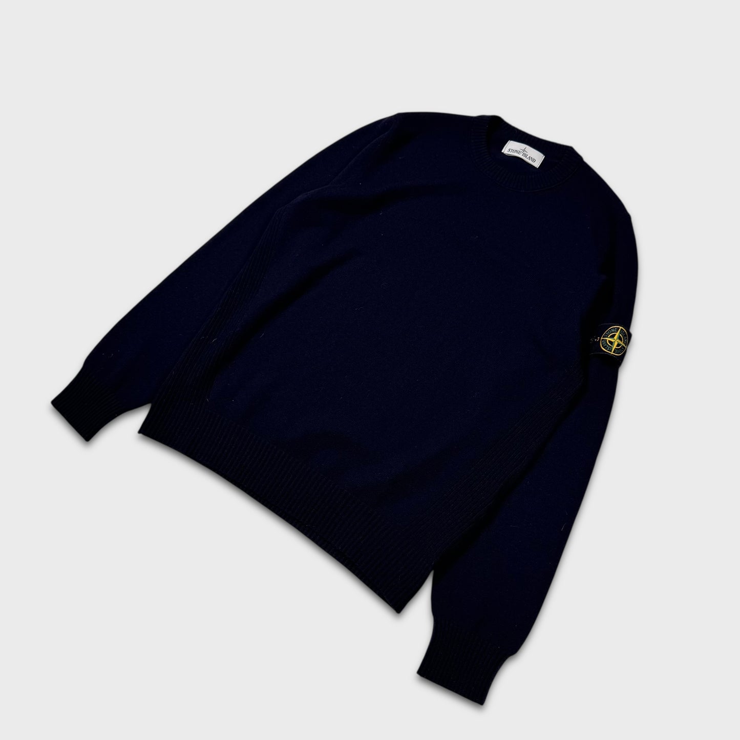 Stone Island Navy Knit Crewneck XL