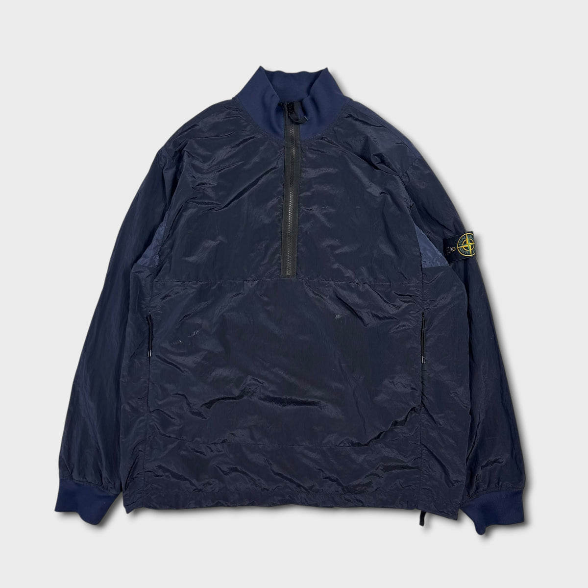 Stone Island Navy Nylon Metal Pullover Smock Jacket XXL