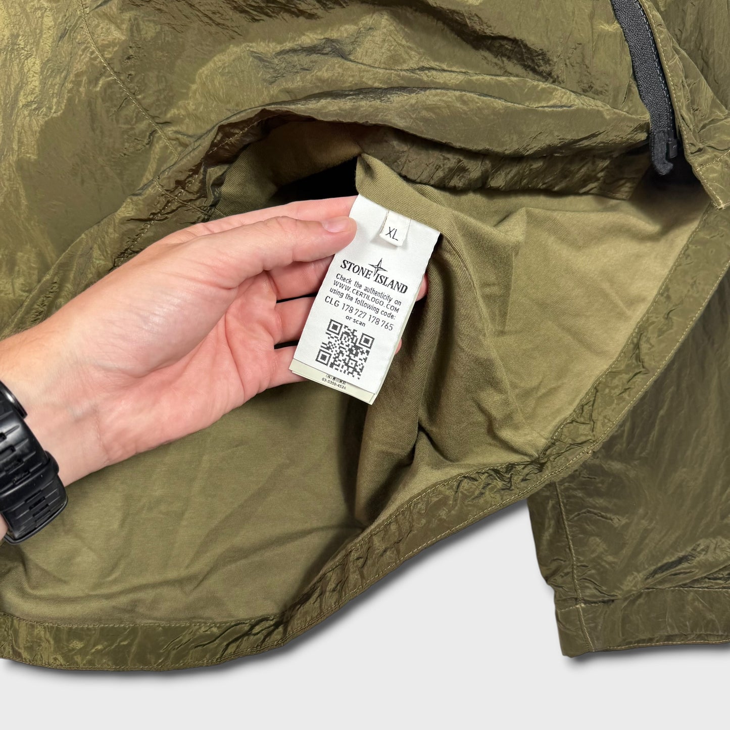 Stone Island Green Nylon Metal Overshirt XL