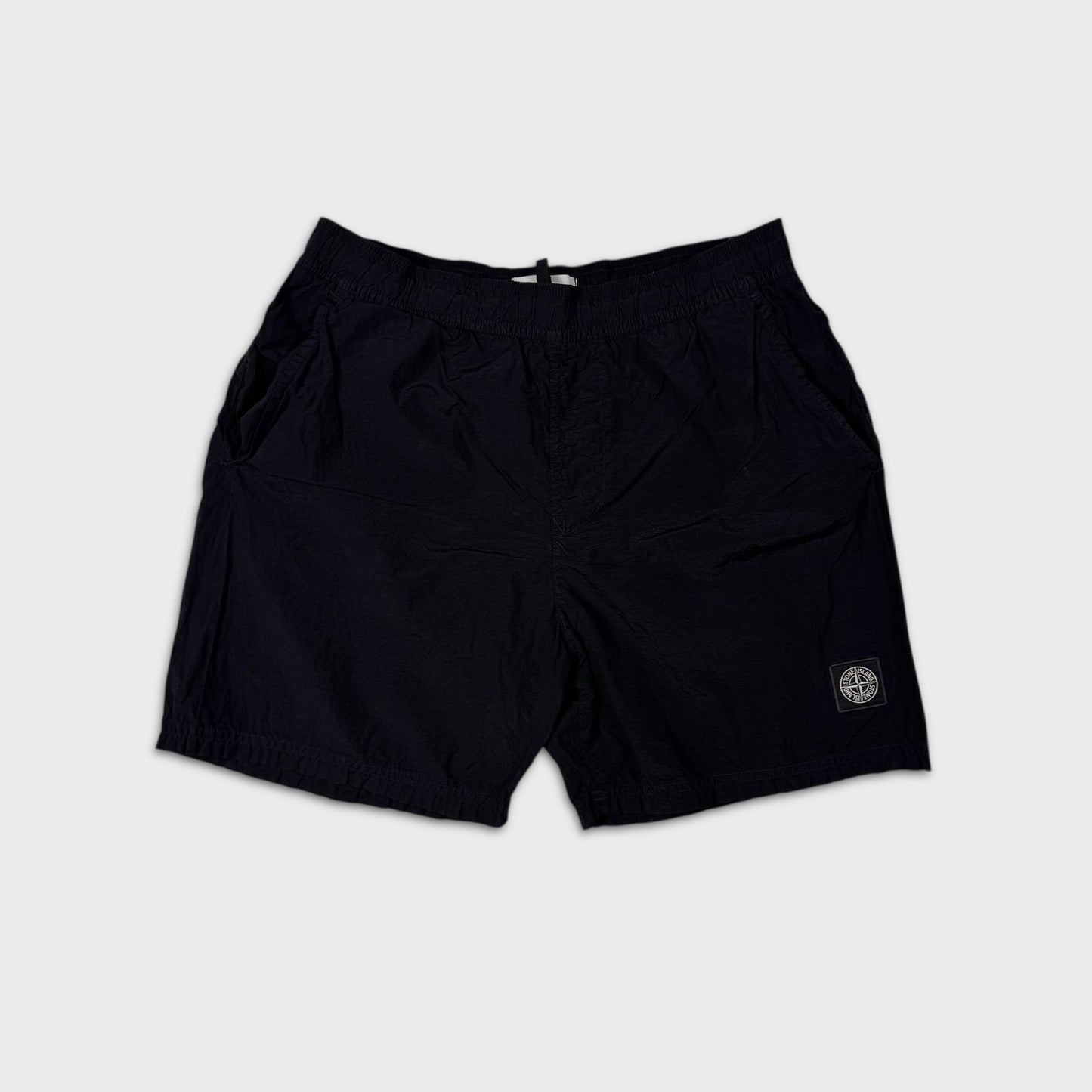 Stone Island Black Nylon Metal Shorts M