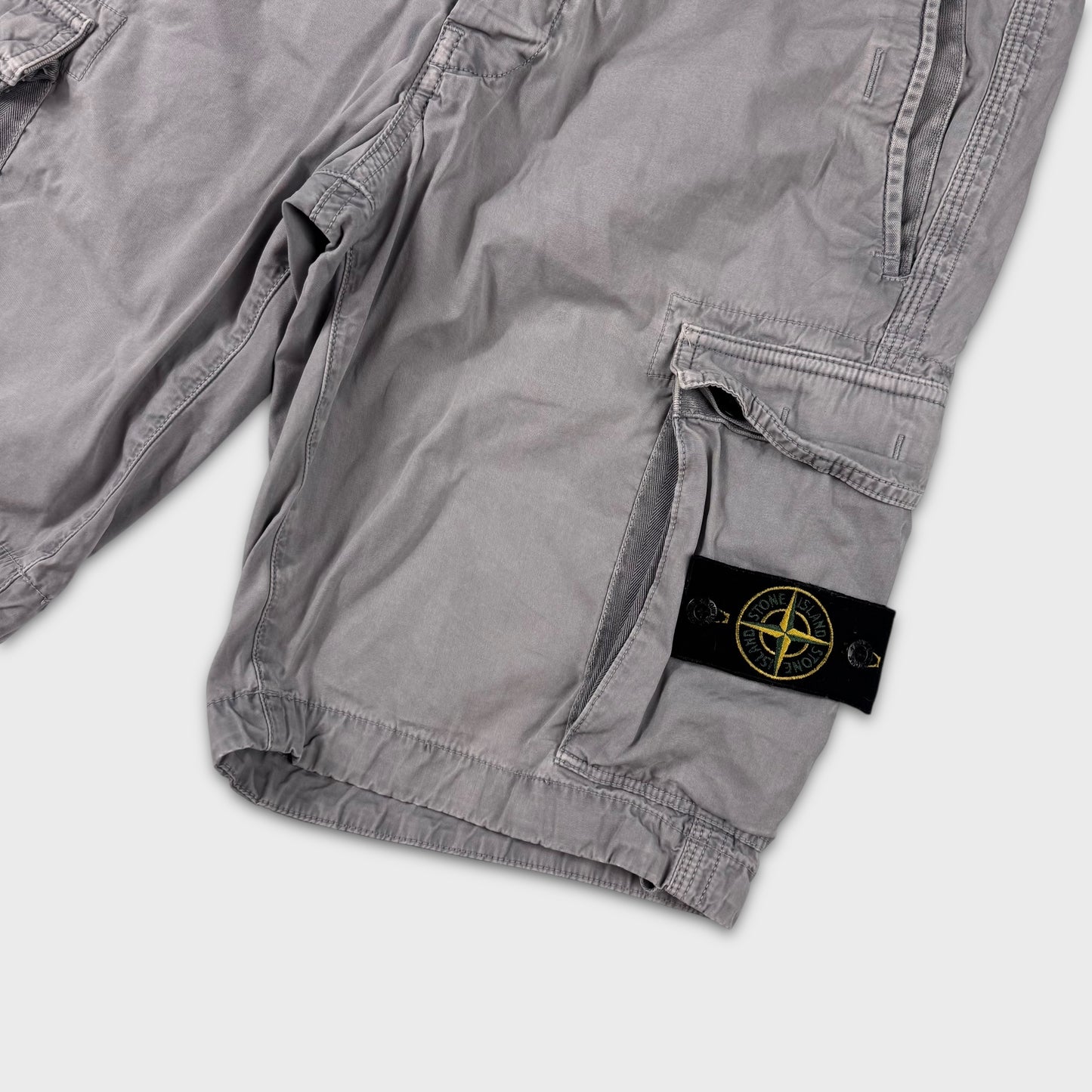 Stone Island Grey Cargo Shorts W34