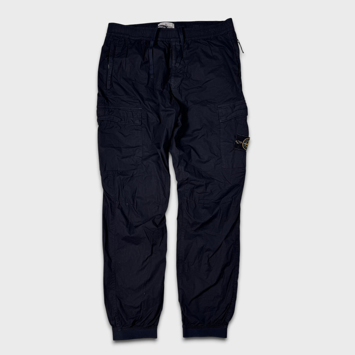 Stone Island Navy Tela Cargo Pants W36