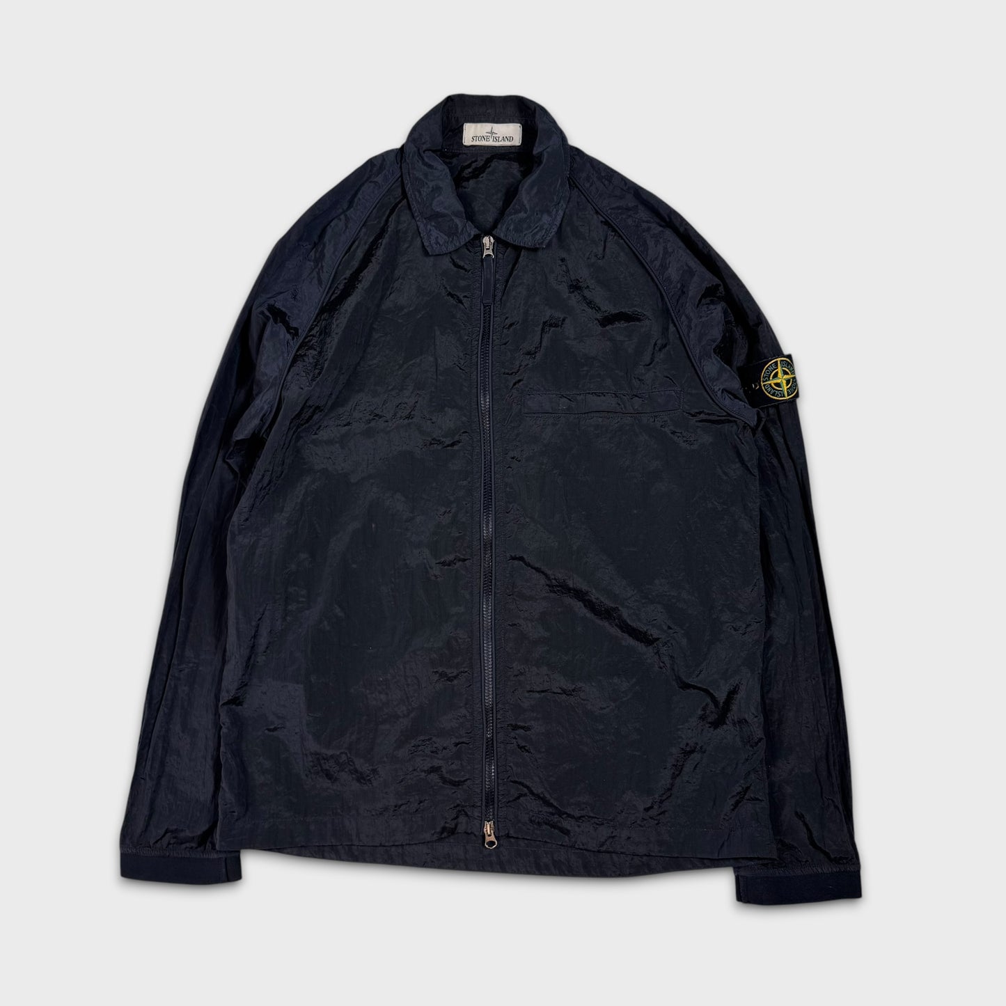 Stone Island Midnight Navy Nylon Metal Overshirt L