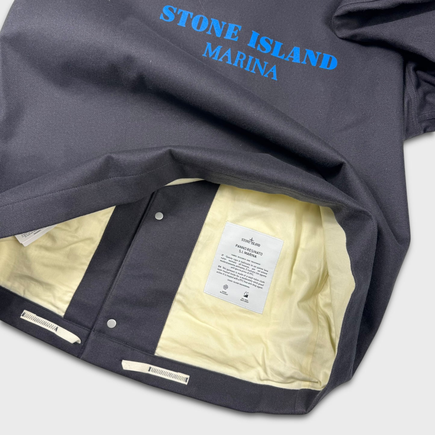 Stone Island Marina Panno Resinato Wool Jacket L