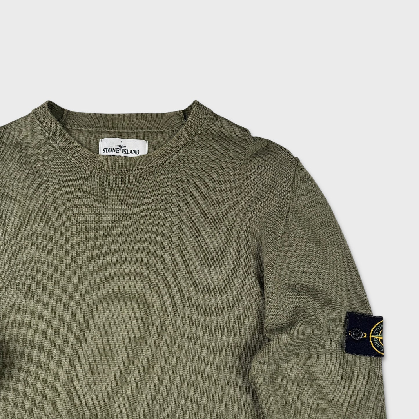 Stone Island Olive Knit Jumper L