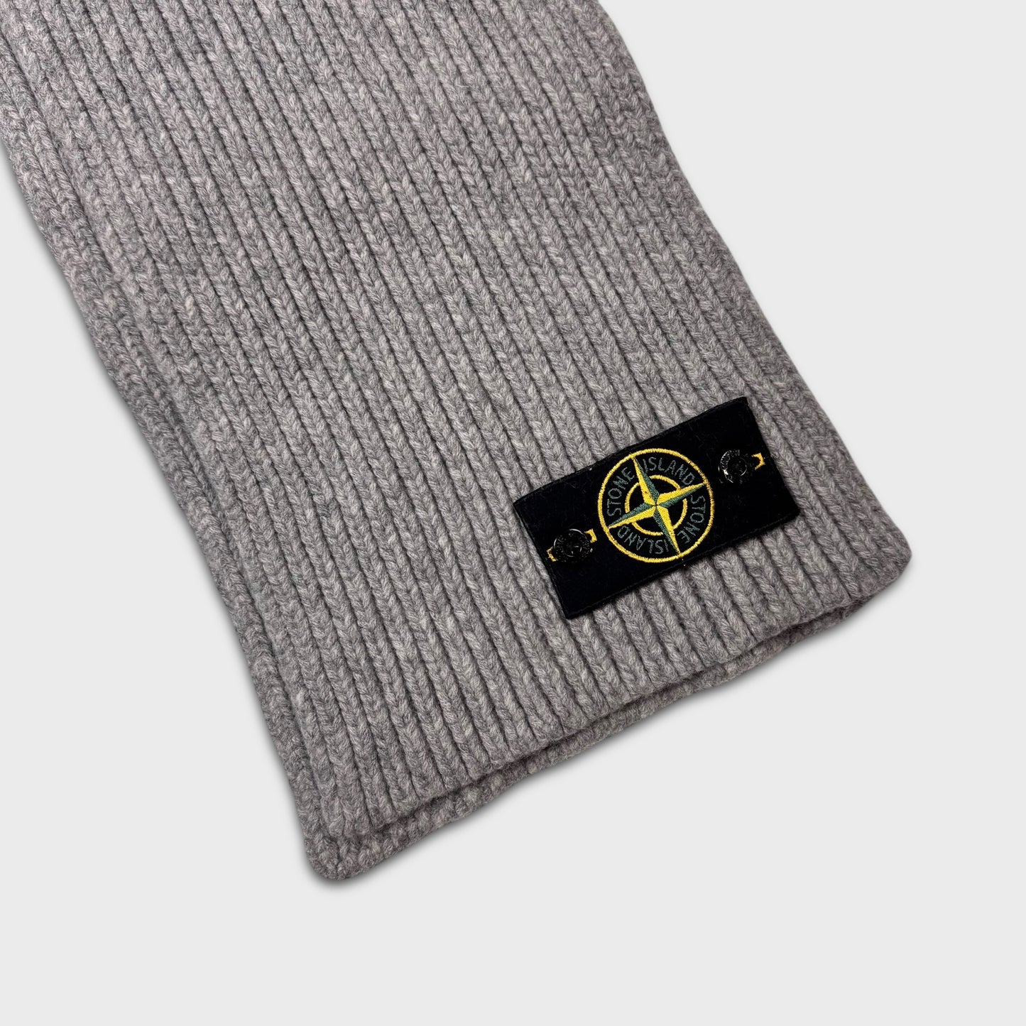 Stone Island Badge Beanie & Scarf Set OS