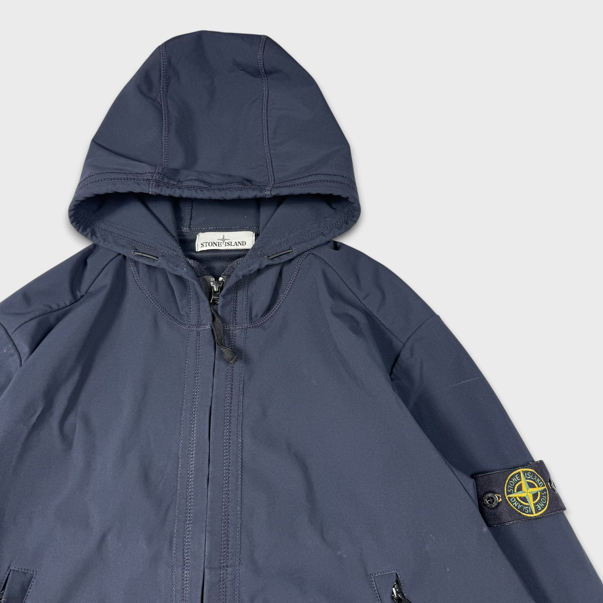 Stone Island Navy Soft Shell-R Jacket XXL