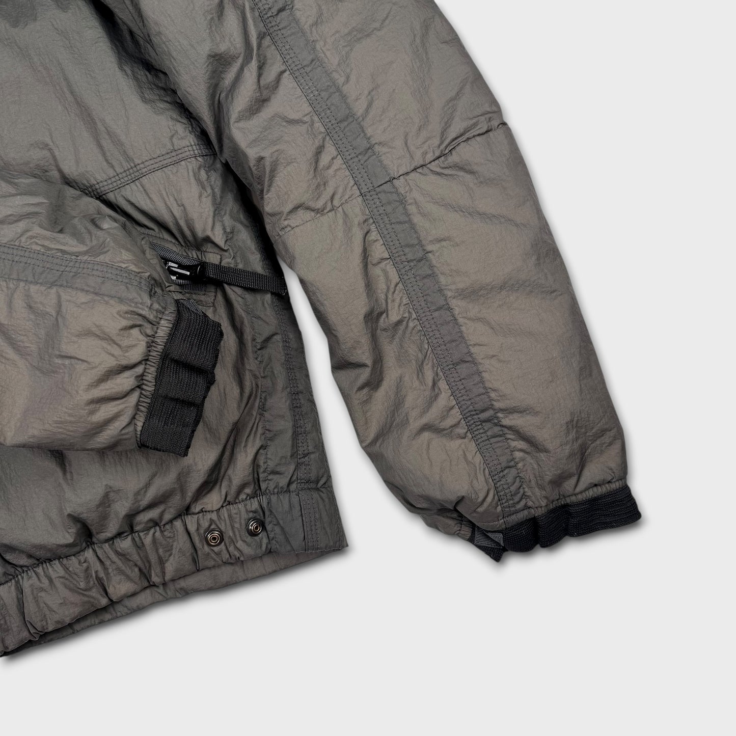 Stone Island Grey 2008 Goose Down Puffer Jacket L