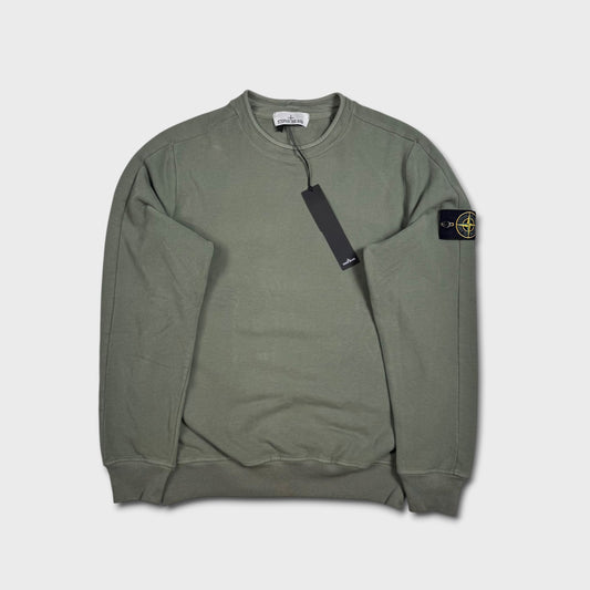 Stone Island Olive Green Crewneck NEW S