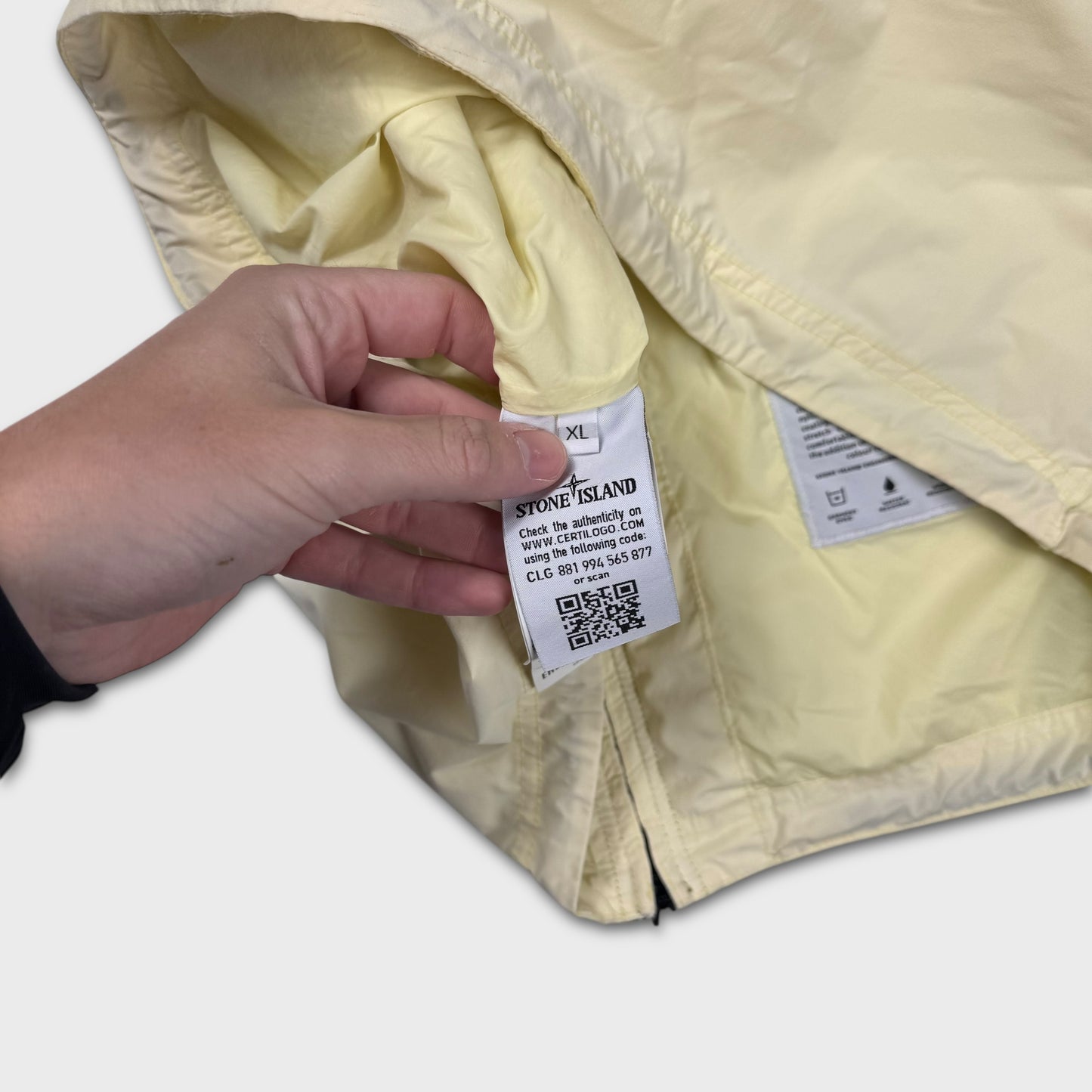 Stone Island Pale Yellow Skin Touch TC Jacket XL