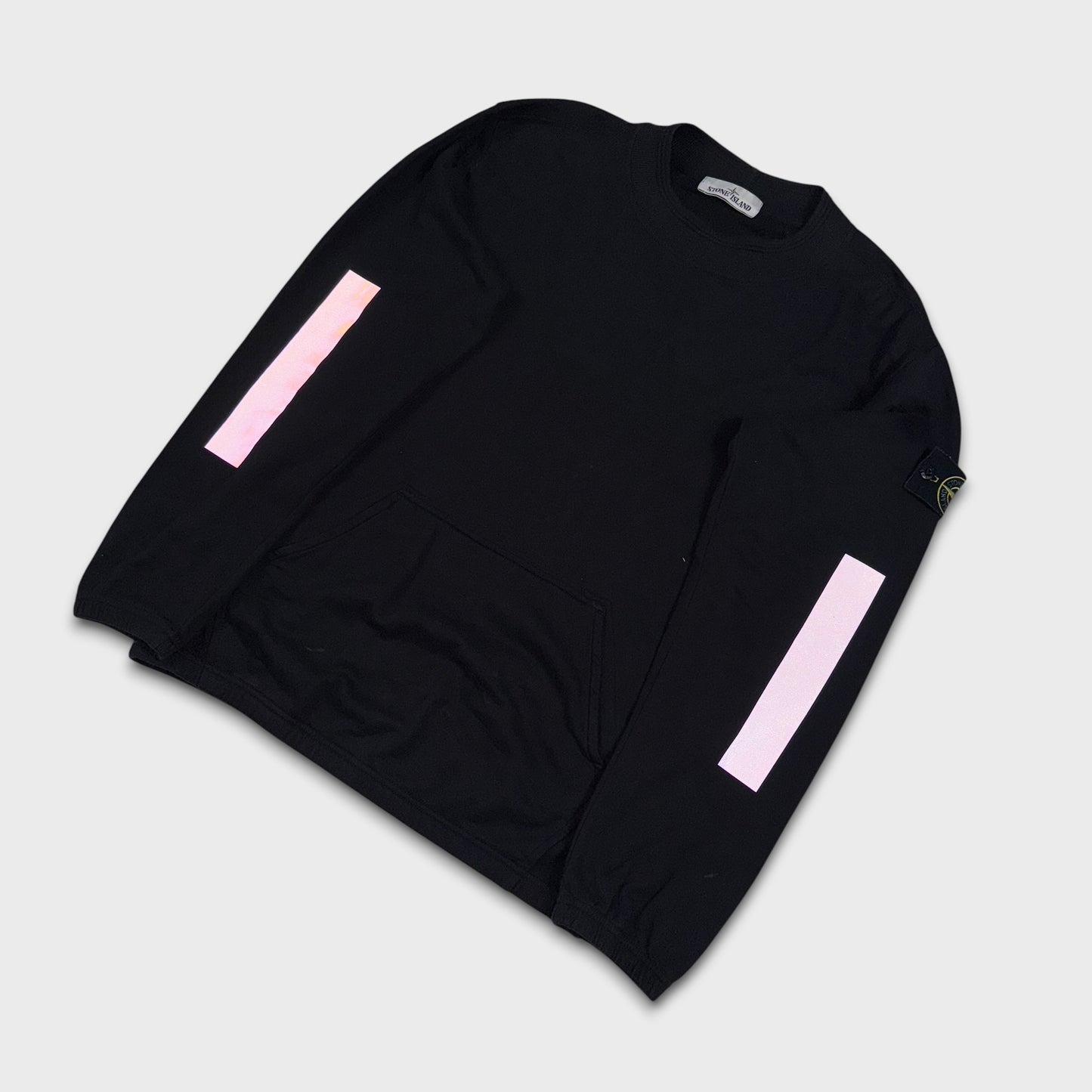 Stone Island Black Reflective Crewneck S