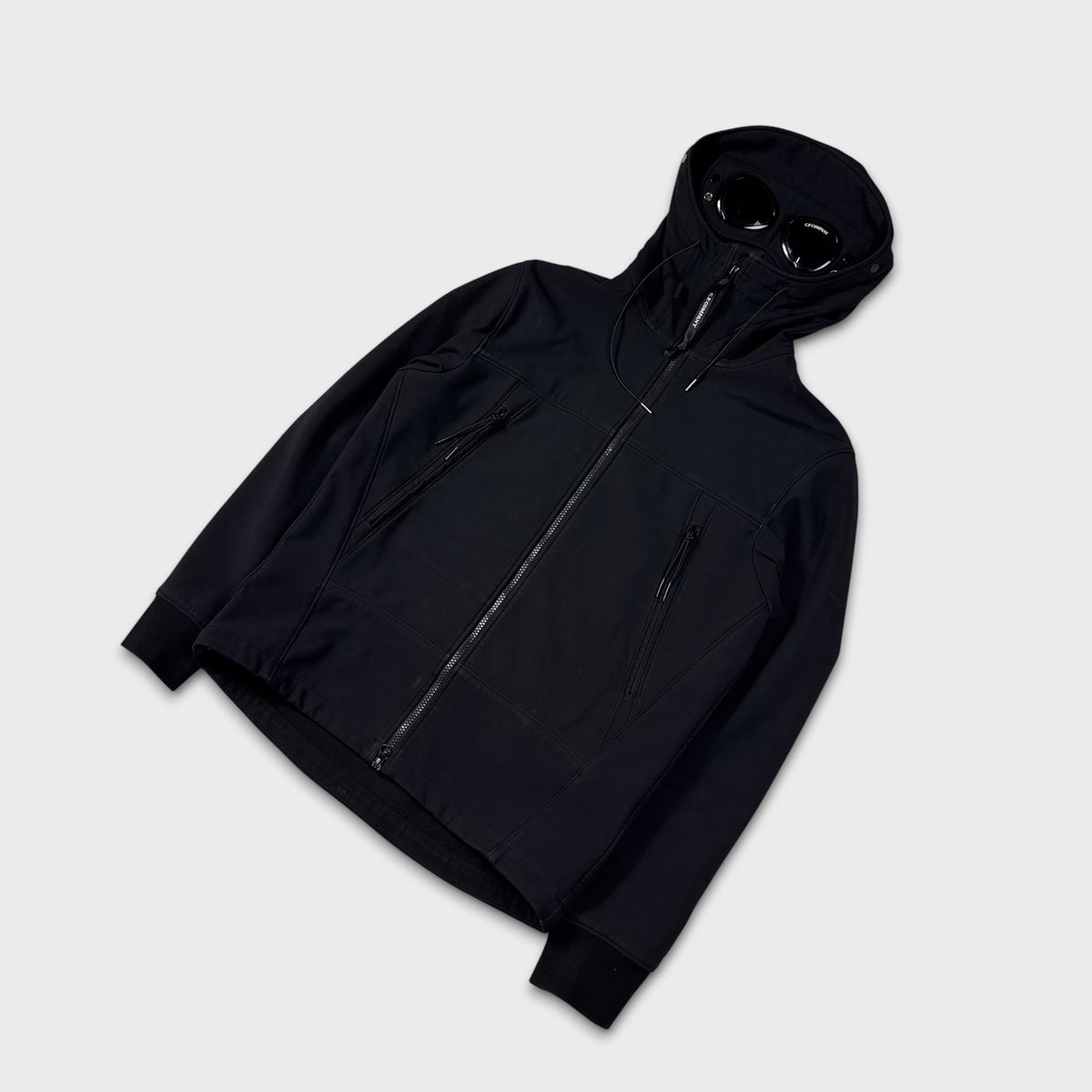 CP Company Black Soft Shell-R Goggle Jacket M
