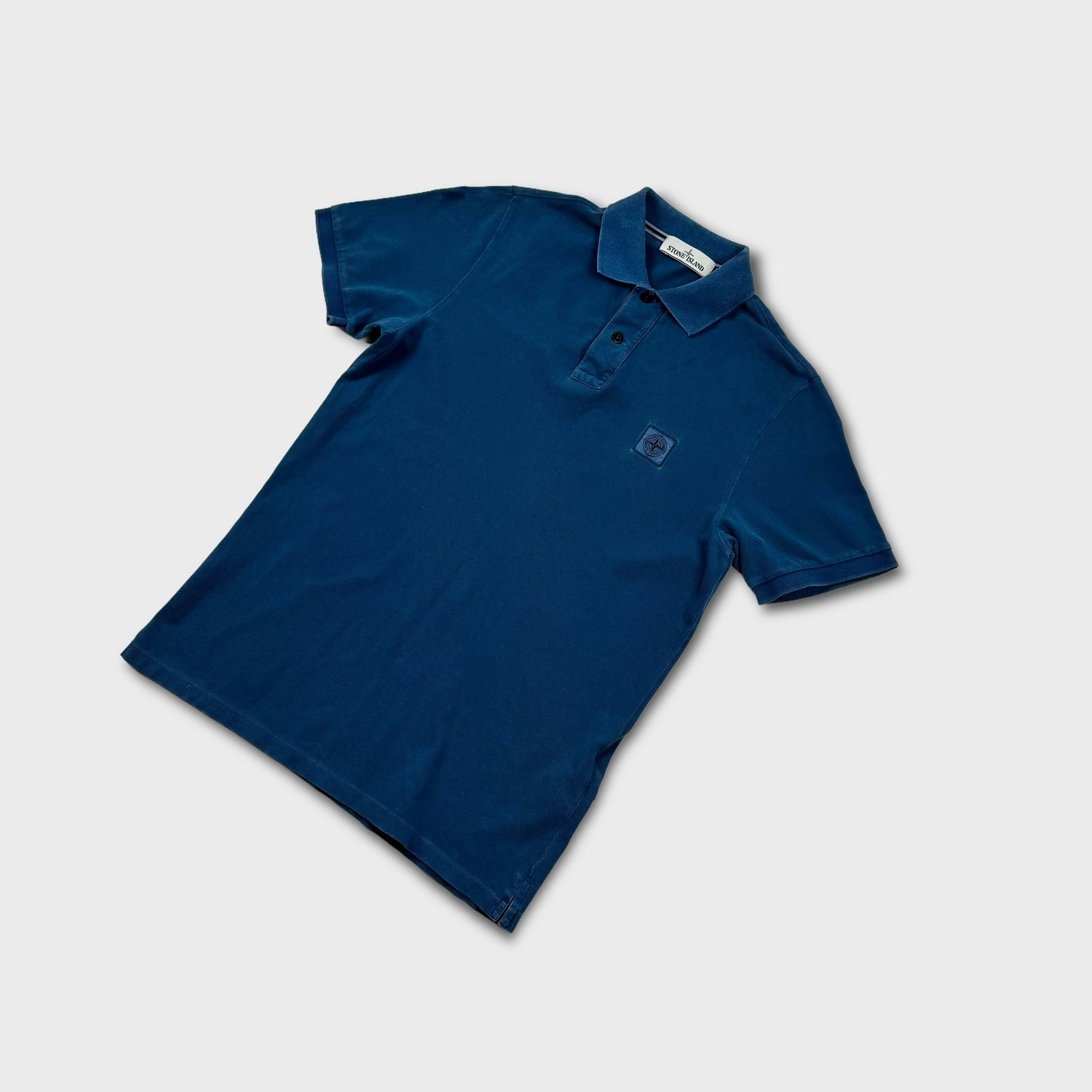 Stone Island Blue Polo Shirt L