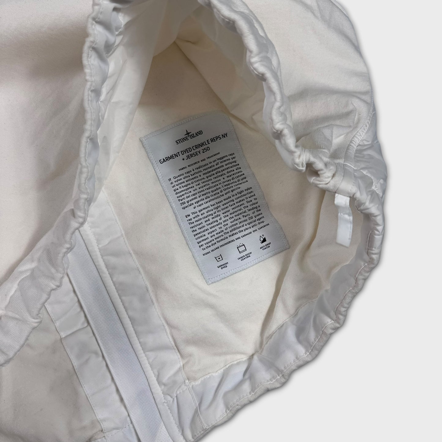 Stone Island Garment Dyed Crinkle Reps NY Jersey Jacket L