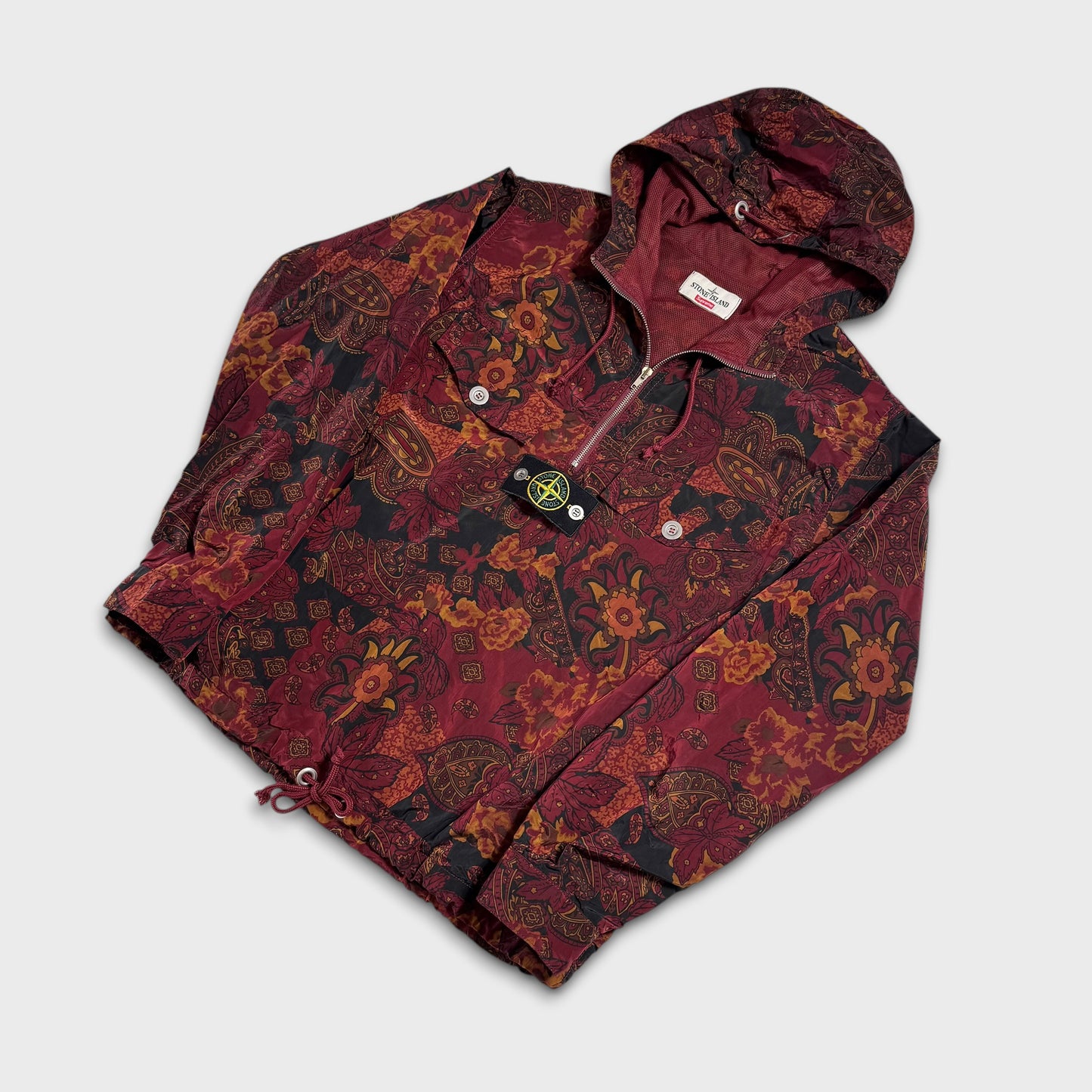 Stone Island x Supreme Paisley Nylon Metal 5C Anorak Jacket M
