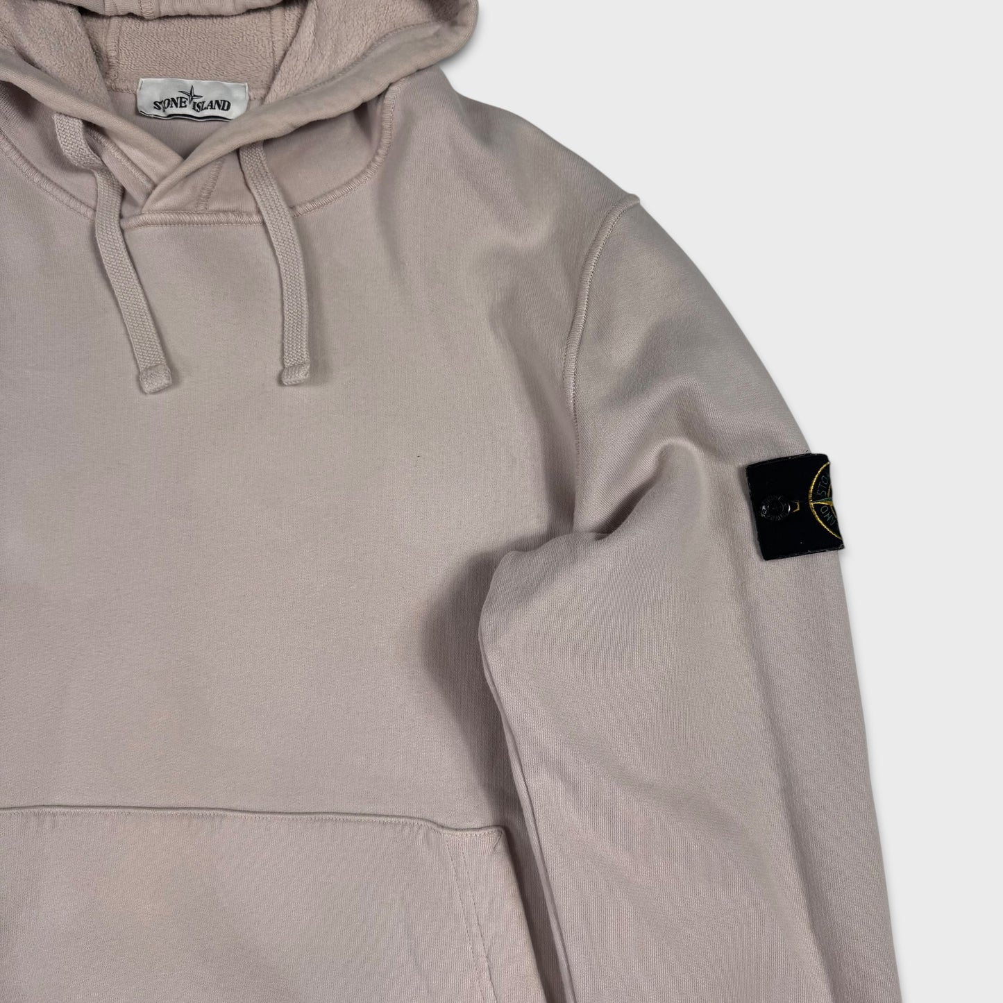 Stone Island Beige Pullover Hoodie L