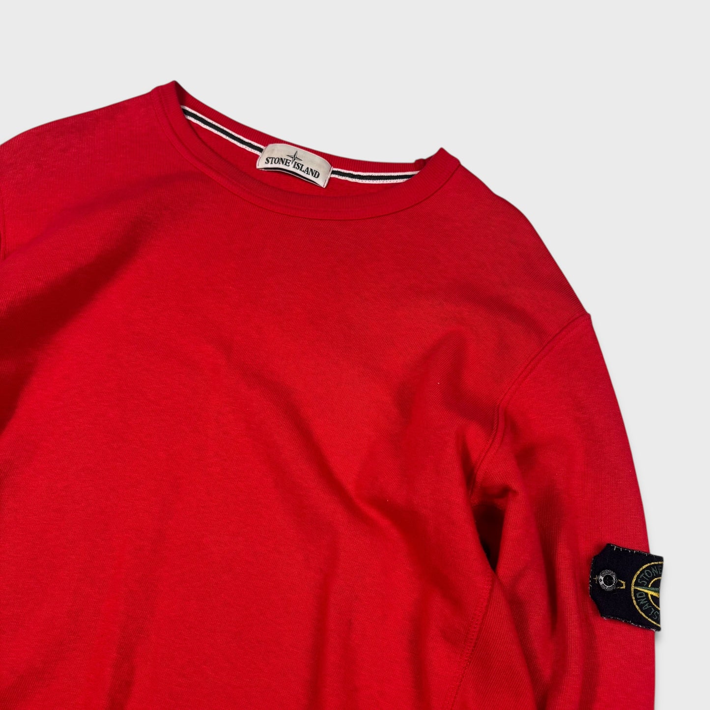 Stone Island Red Crewneck Sweatshirt XL