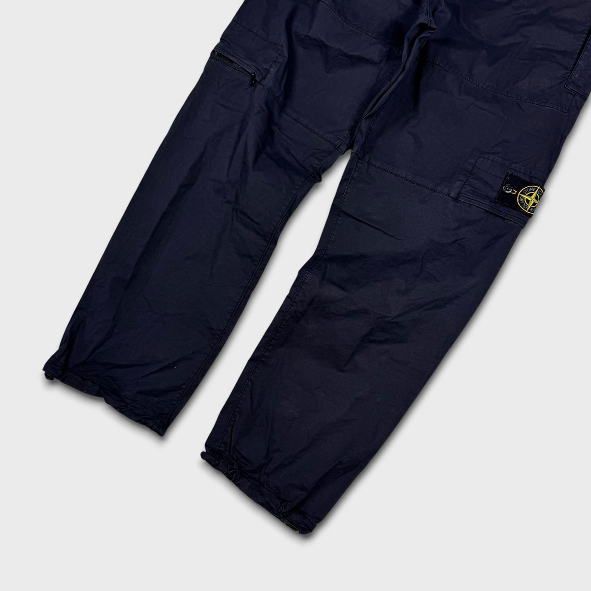 Stone Island Navy Relaxed Fit Cargo Pants W33