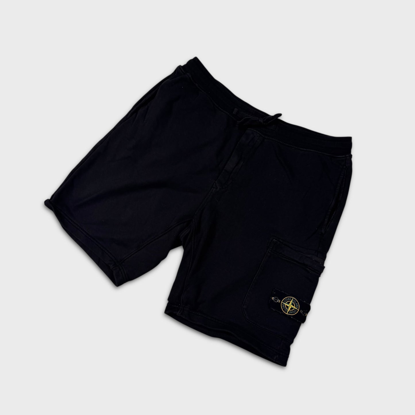 Stone Island Black Cotton Shorts XXL