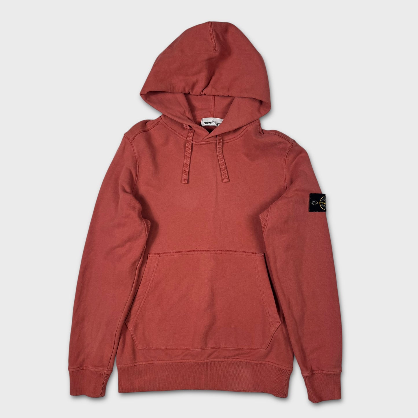 Stone Island Rust Red Pullover Hoodie M
