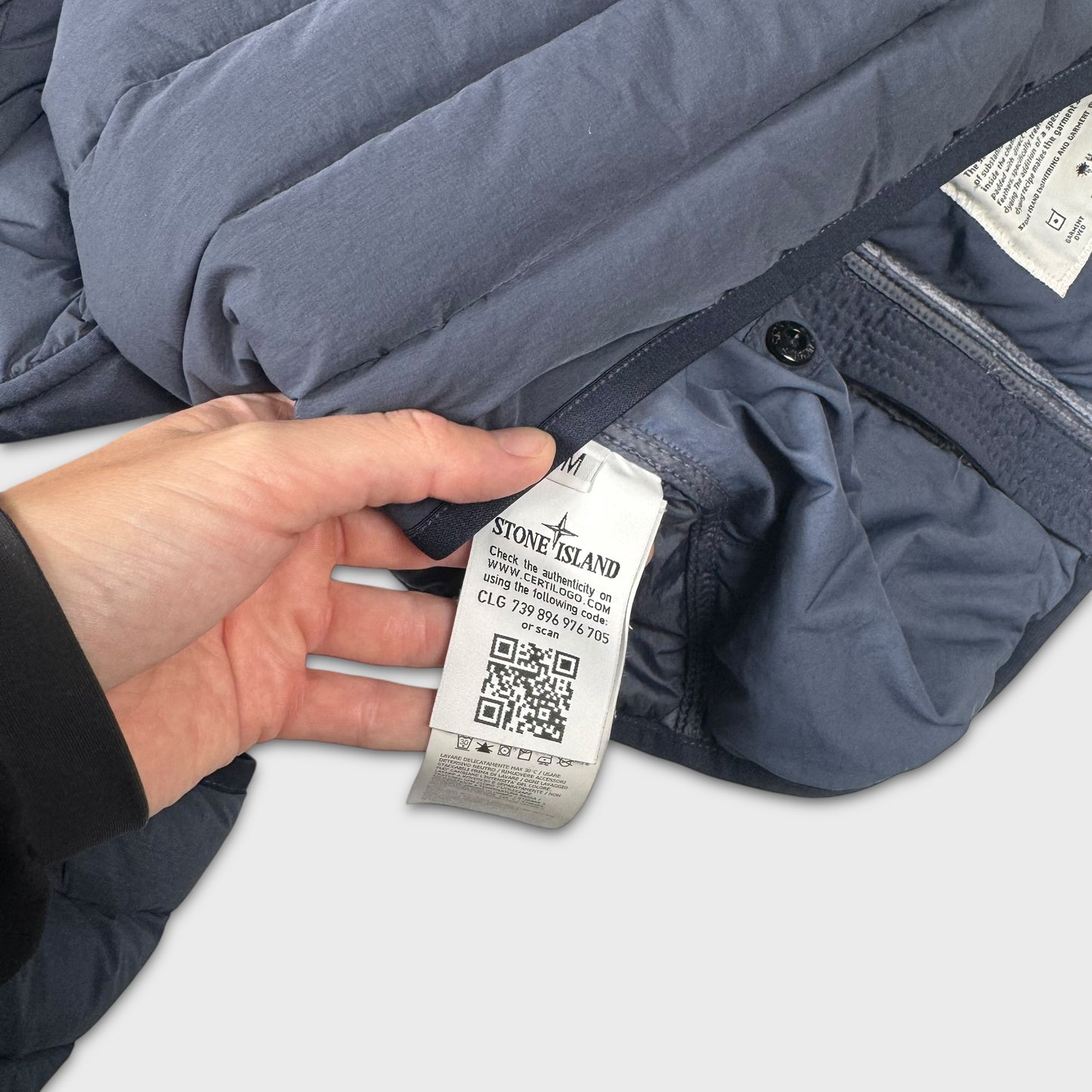 Stone Island Loom Woven Down Chambers Jacket M