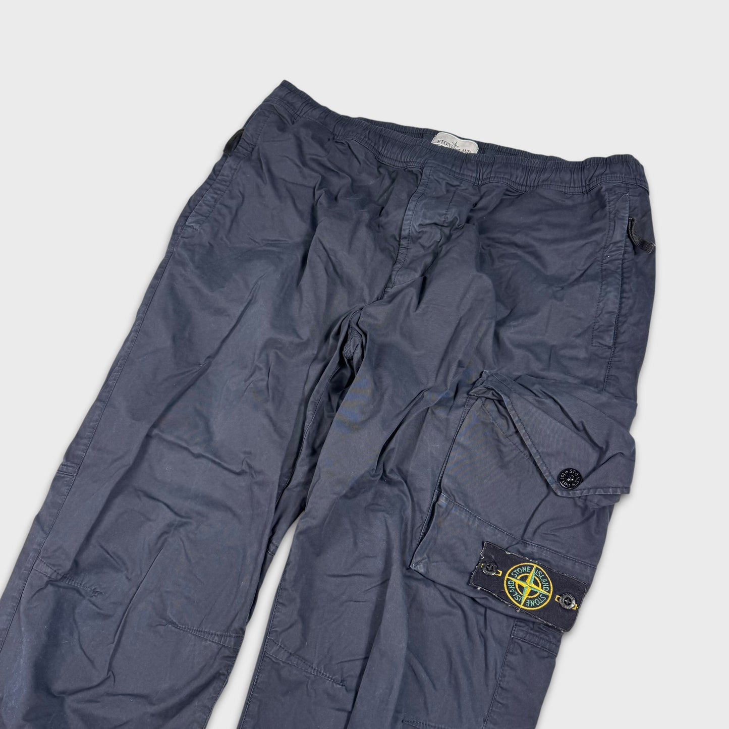 Stone Island Navy Tela Cargo Pants W36